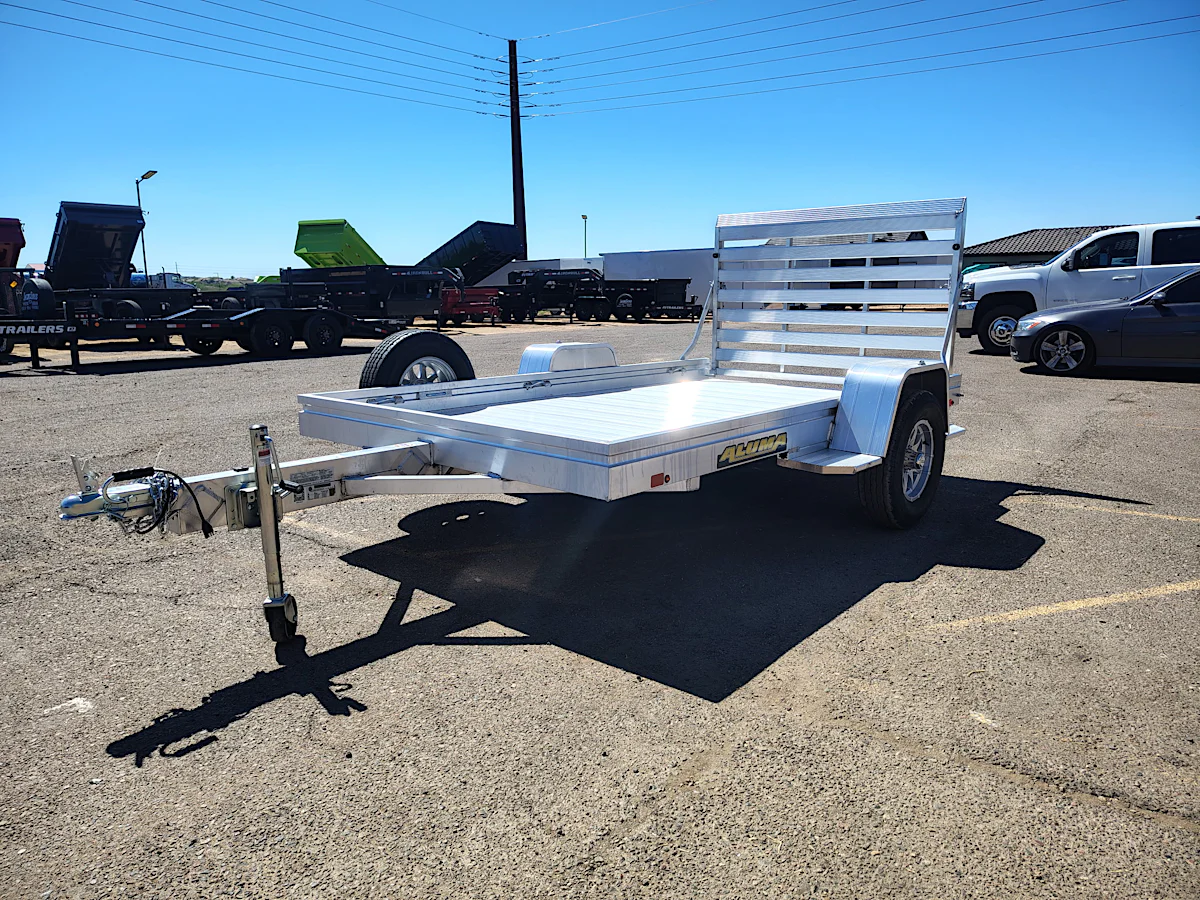 Aluma 10x68 All Aluminum, 3K GVWR, Heavy Single Axle, Straight Tailgate (6810H-S-TG) - Stock #ALU381 - Image 2 of 5 Aluma 10x68 All Aluminum, 3K GVWR, Heavy Single Axle, Straight Tailgate (6810H-S-TG) - Stock #ALU381 - Image 2 of 5