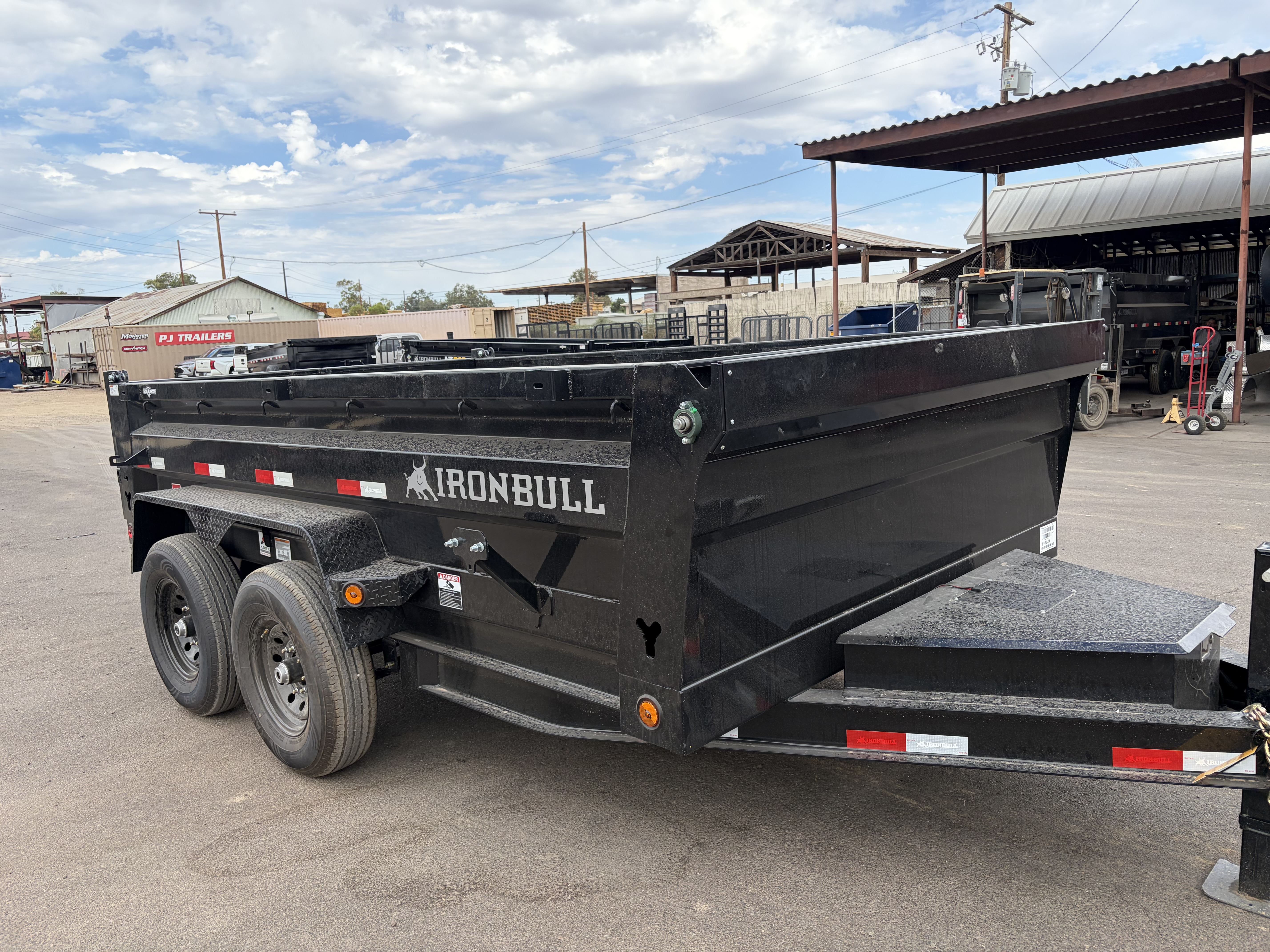 Norstar 12x83 IronBull Tandem Axle Dump, 15K GVWR, 24" Sides, Solar Charger - Stock #NST1480 - Image 3 of 12