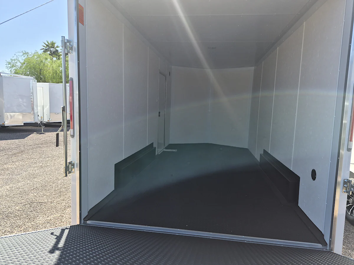 Compass 16x7.5 Jasper SE, 7K GVWR, Rubber Flooring, White Vinyl Walls/Ceiling, Ramp Door, 6" Extra Height - Stock #CMP2778 - Image 4 of 4 Compass 16x7.5 Jasper SE, 7K GVWR, Rubber Flooring, White Vinyl Walls/Ceiling, Ramp Door, 6" Extra Height - Stock #CMP2778 - Image 4 of 4