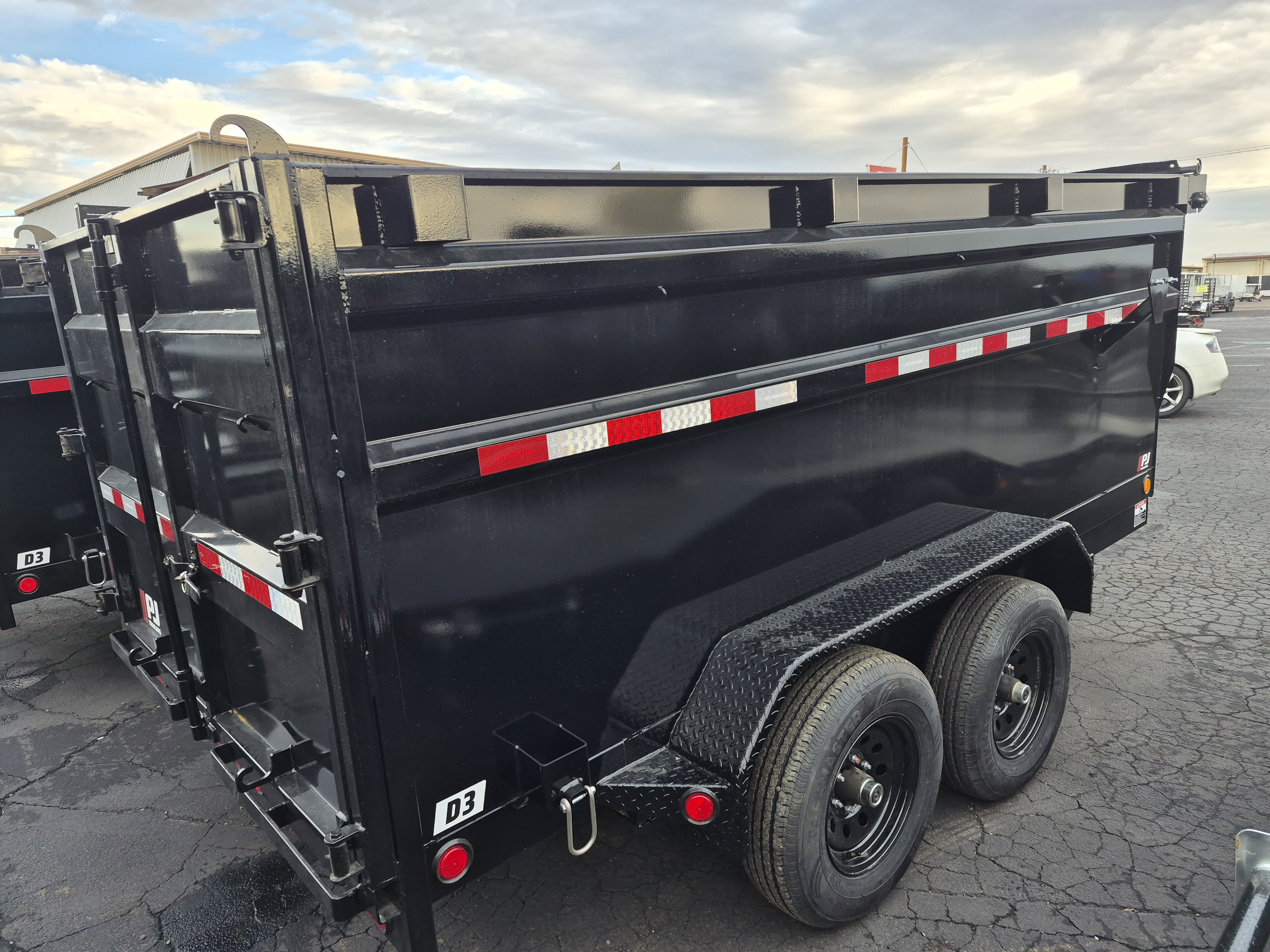 P.J. Trailers 12x72 Tandem Axle, 10K GVWR, Dump, 48" Sides - Stock #PJD1647 - Image 4 of 6
