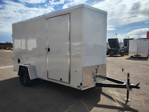 Compass Compass 6'x12' Enclosed Cargo Trailer w/ Ramp Door
