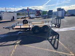 P.J. Trailers 14x83 Tandem Axle, 7K GVWR, Channel Utility, DT w/ 3' Gate Stock #PPJ11075 - Thumbnail 2