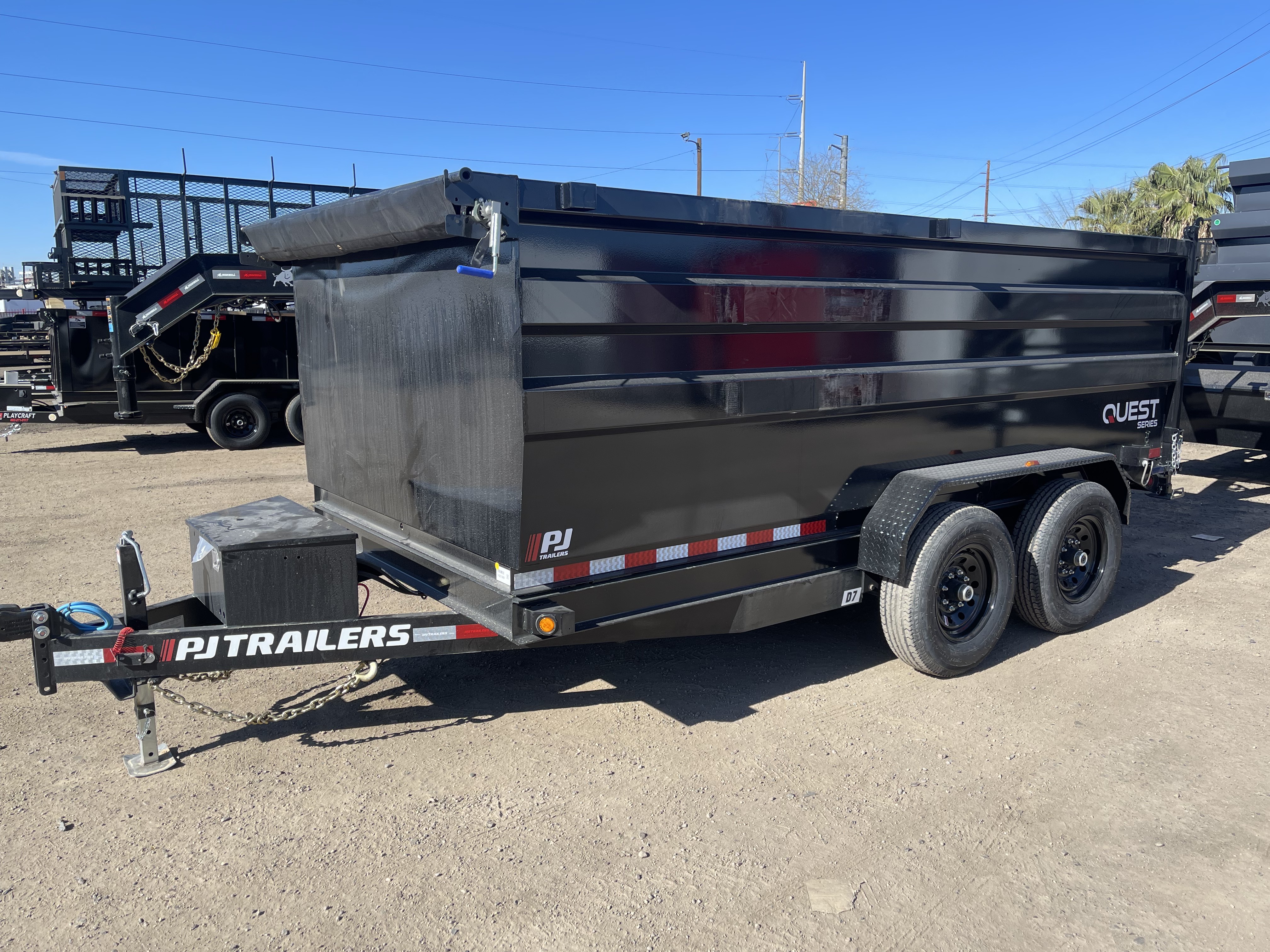 P.J. Trailers 14x83" Tandem Axle, 14K GVWR, 48" Sides - Stock #PJD1642 - Image 4 of 13