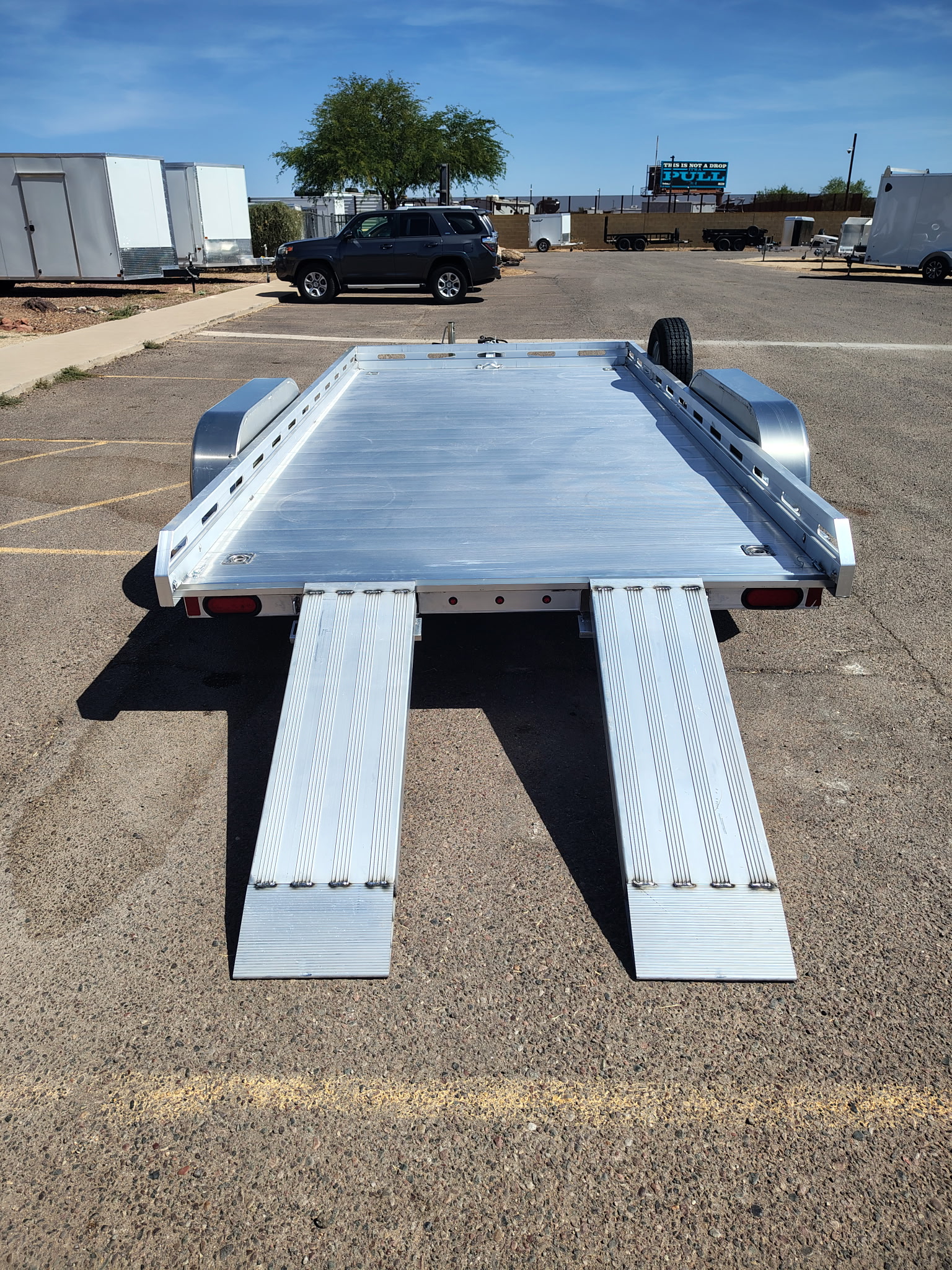 Aluma 14x80 All Aluminum, 8.5K GVWR, Tandem Axle, Ramps (8014TA-EL-R-RTD) - Stock #ALU384 - Image 4 of 10