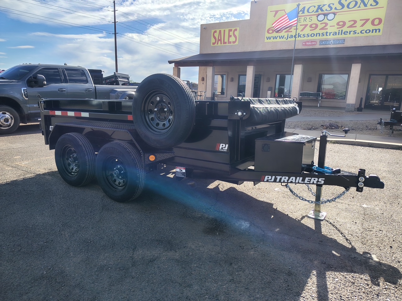 P.J. Trailers 10X60 Utility Dump, Tandem Axle, 7K GVWR - Stock #PJD1671 - Image 1 of 9