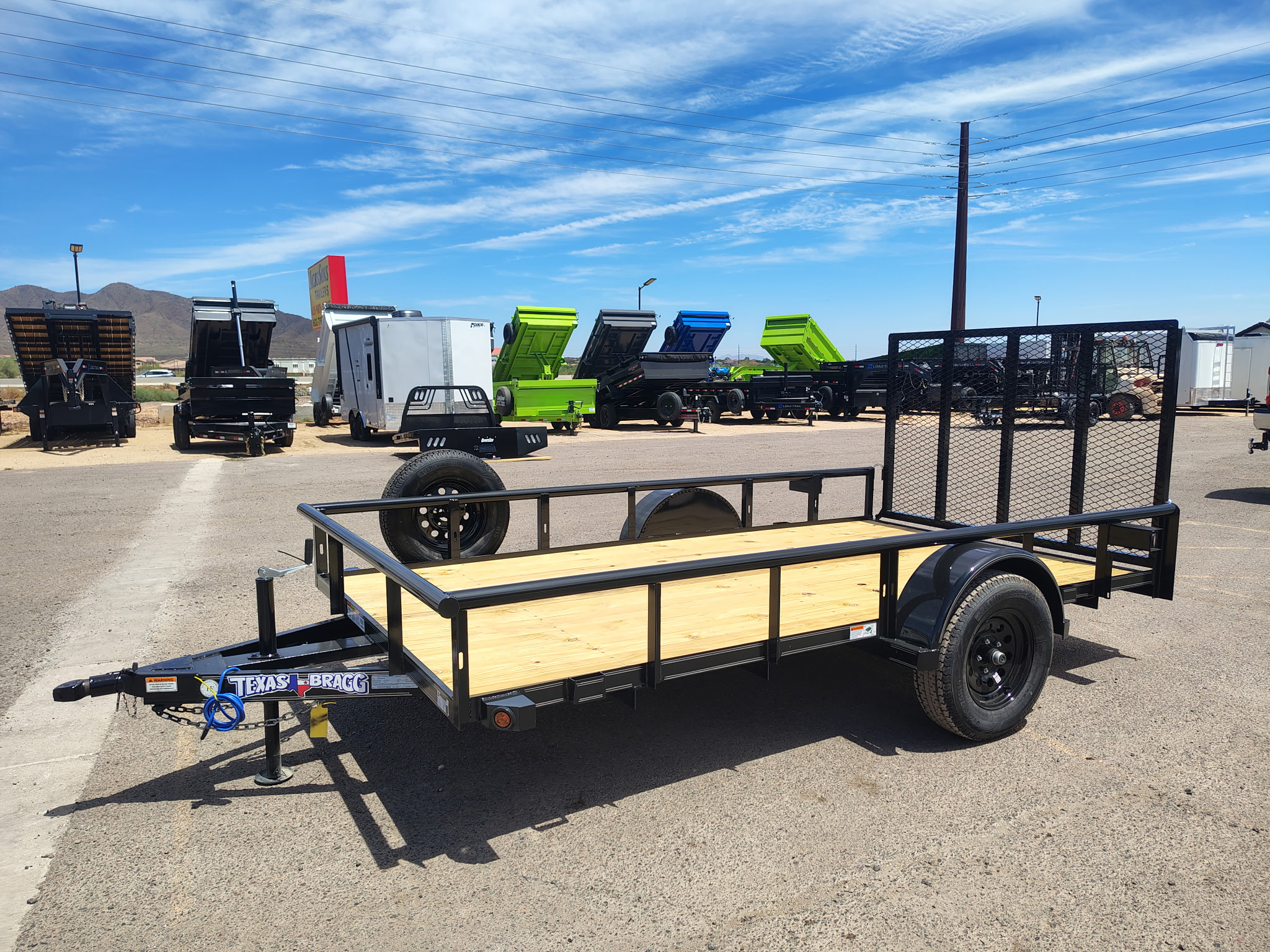 Texas Bragg 12x72 Utility Single Axle, 3K GVWR - Stock #TXB008 - Image 5 of 6
