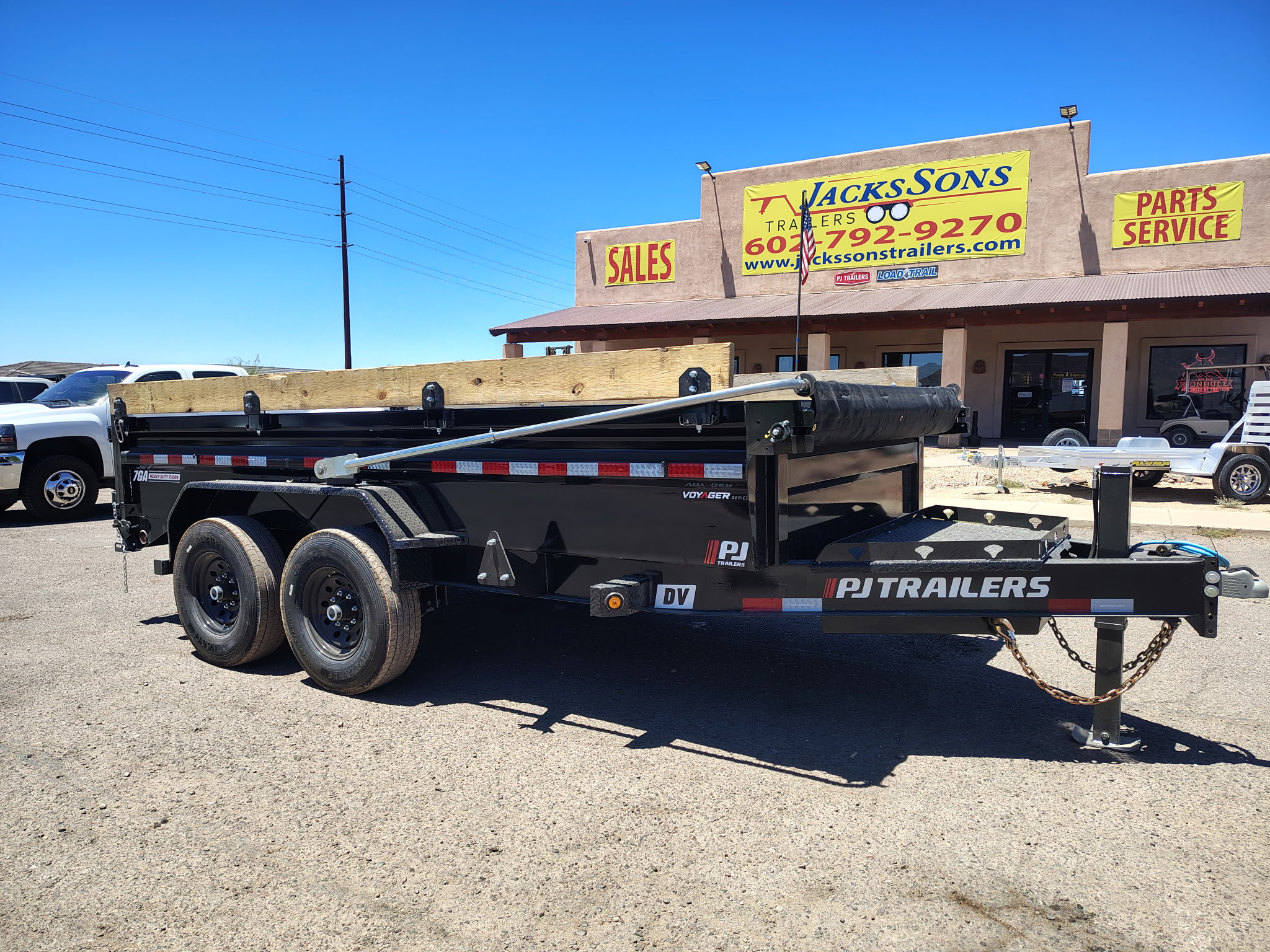 PJ Trailers 14'x83" Voyager Dump Trailer w/ 2' Sides (DV) - Stock #PJD1704 - Image 10 of 10