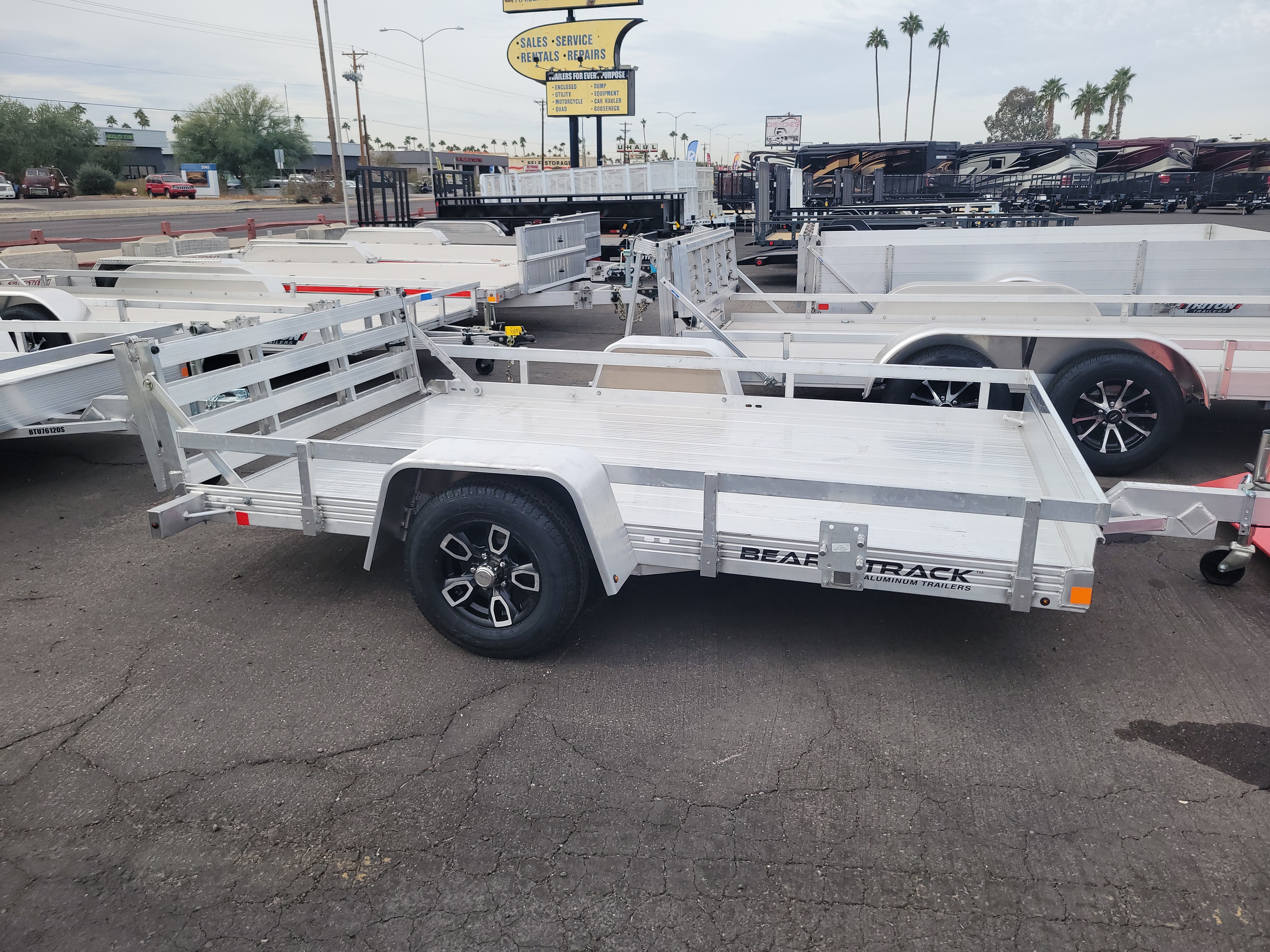 Bear Track 10x76 Aluminum Single Axle 2.2K GVWR, Utility Trailer - Stock #BEA002 - Image 2 of 4