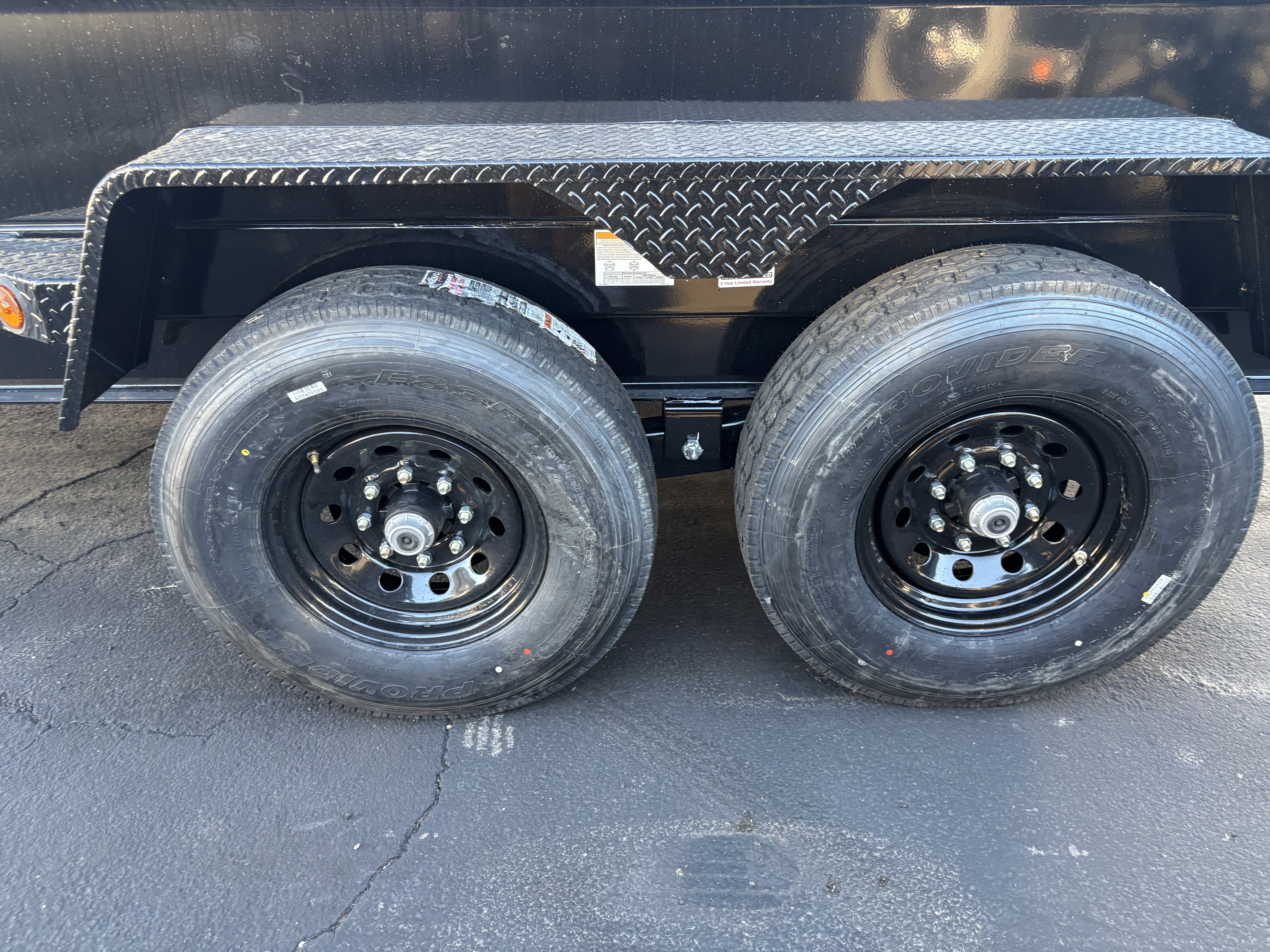 Norstar 16x83 IronBull, Tandem Axle Dump, 15K GVWR, 48" Sides, Telescopic Cylinder, Solar Charger - Stock #NST1349 - Image 3 of 5