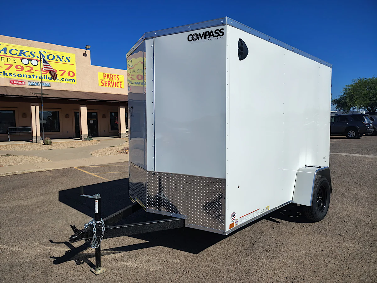Compass 10x6 Indigo DLX, 3K GVWR, Ramp Door - Stock #CMP2889 - Image 1 of 7 Compass 10x6 Indigo DLX, 3K GVWR, Ramp Door - Stock #CMP2889 - Image 1 of 7