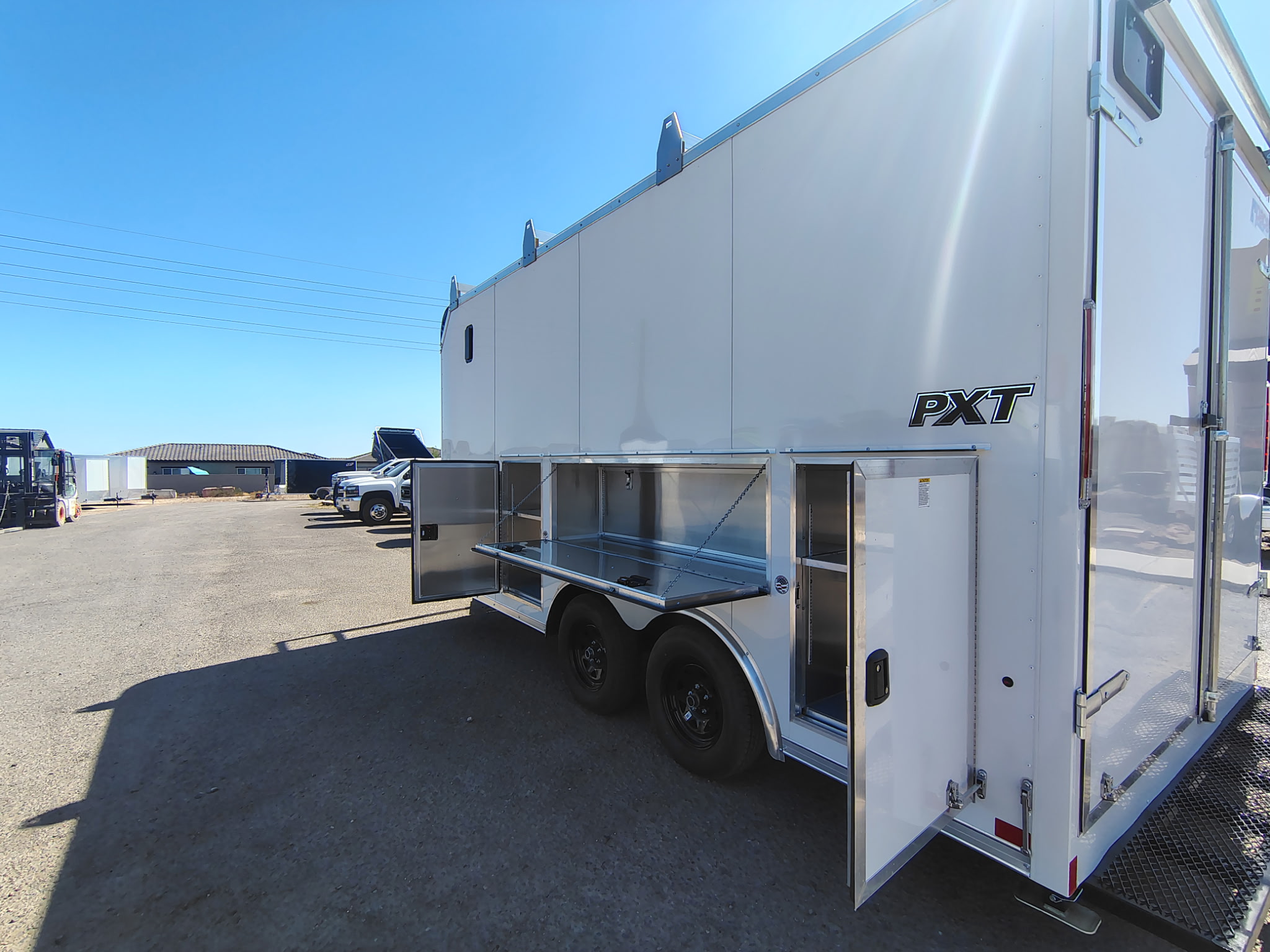 Pace American 16x8.5 PXT Hammer, 7K GVWR, Workbench, Ladder Rack, 6" Additional Height, Ramp Door - Stock #CMP2881 - Image 11 of 11
