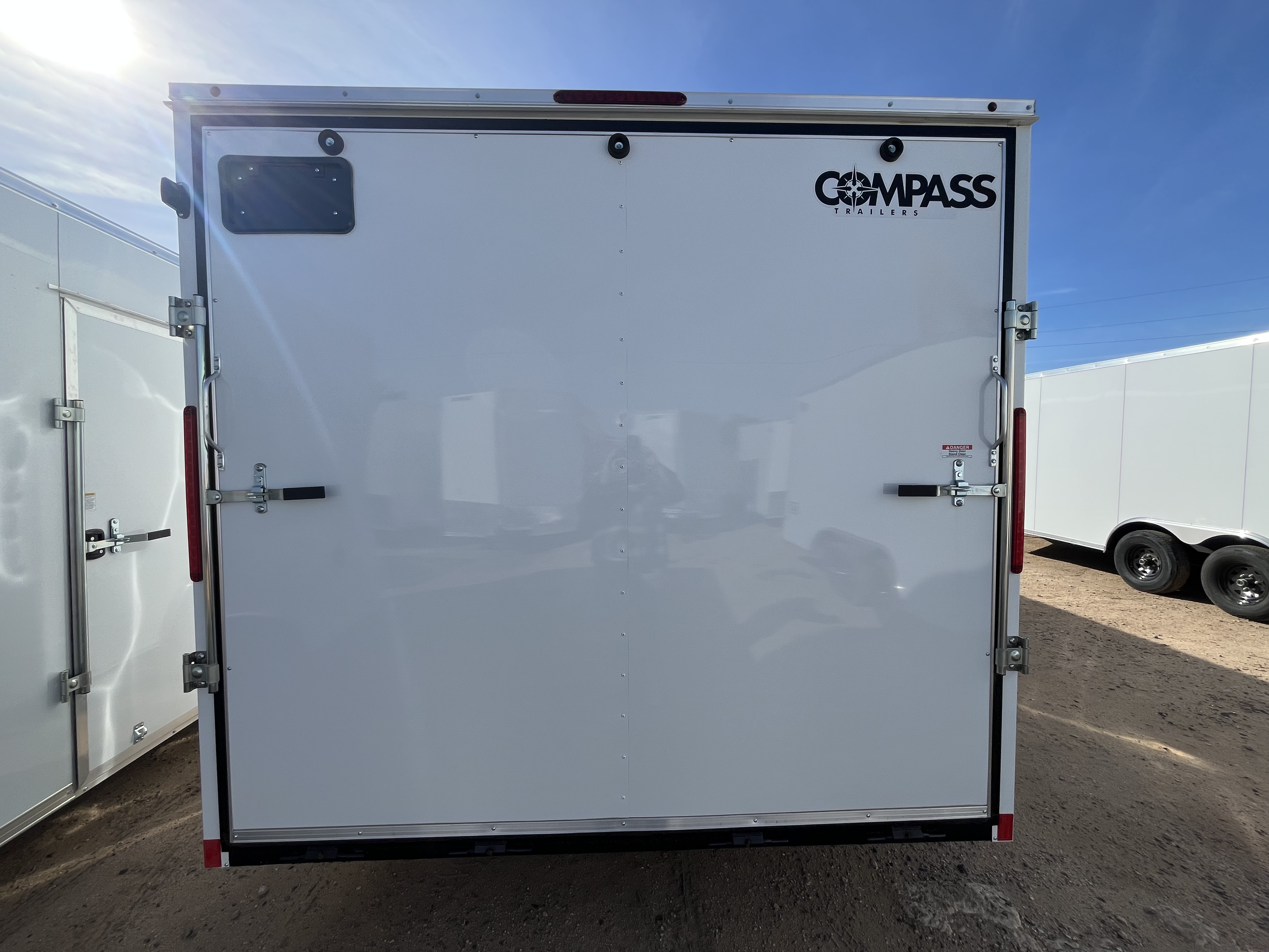 Compass 24x8.5 Indigo DLX Car Hauler, 10K GVWR, 6" Extra Height, Ramp Door - Stock #CMP2769 - Image 10 of 11