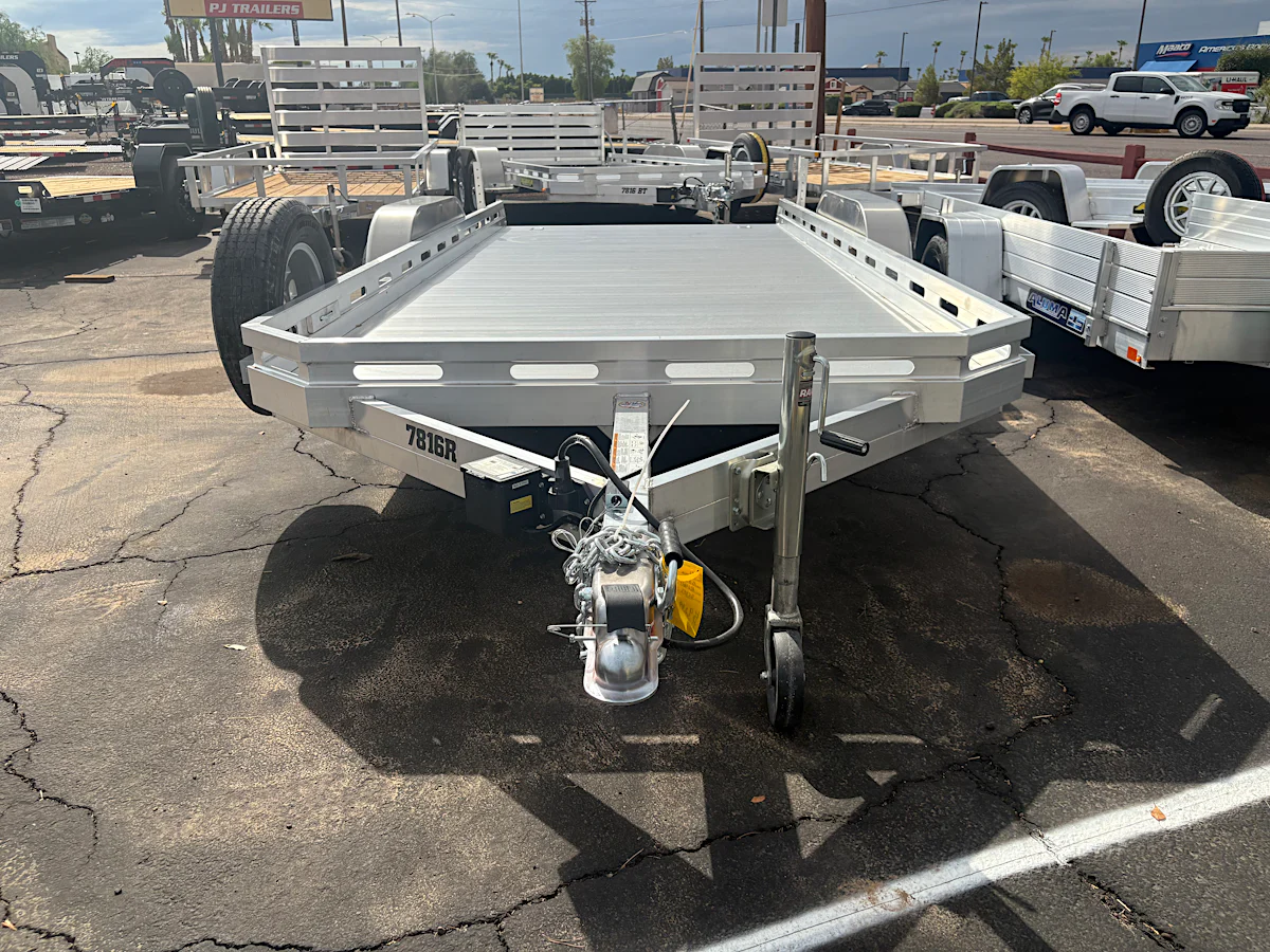 Aluma Aluma 16'x78" Aluminum Utility Trailer w/ Ramps (7816) - Stock #ALU407 - Image 1 of 5 Aluma Aluma 16'x78" Aluminum Utility Trailer w/ Ramps (7816) - Stock #ALU407 - Image 1 of 5