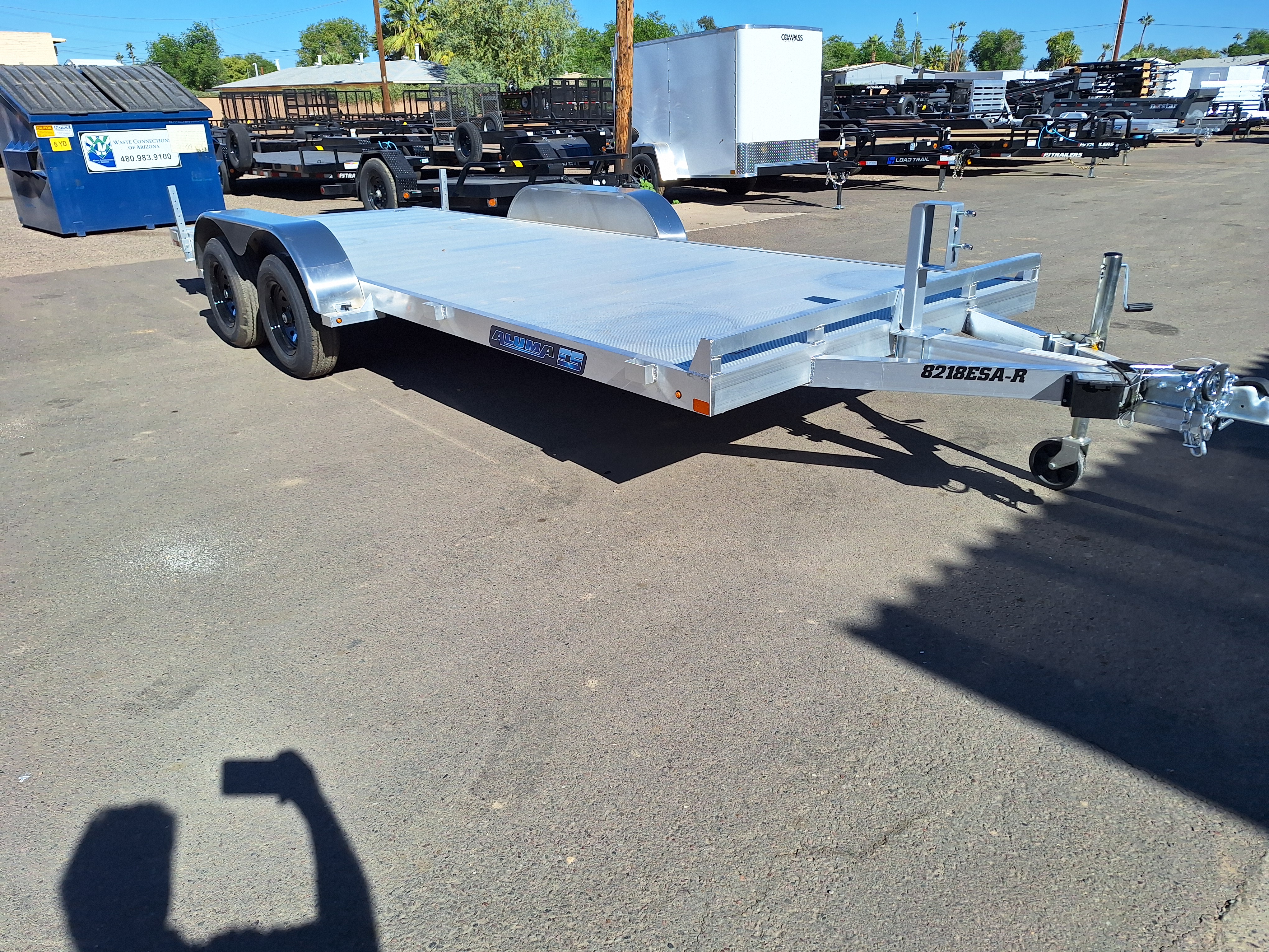 Aluma 18x82 All Aluminum, 7K GVWR, Tandem Axle - 8218ESA-TA-EL-R-RTD - Stock #ALU256 - Image 2 of 12