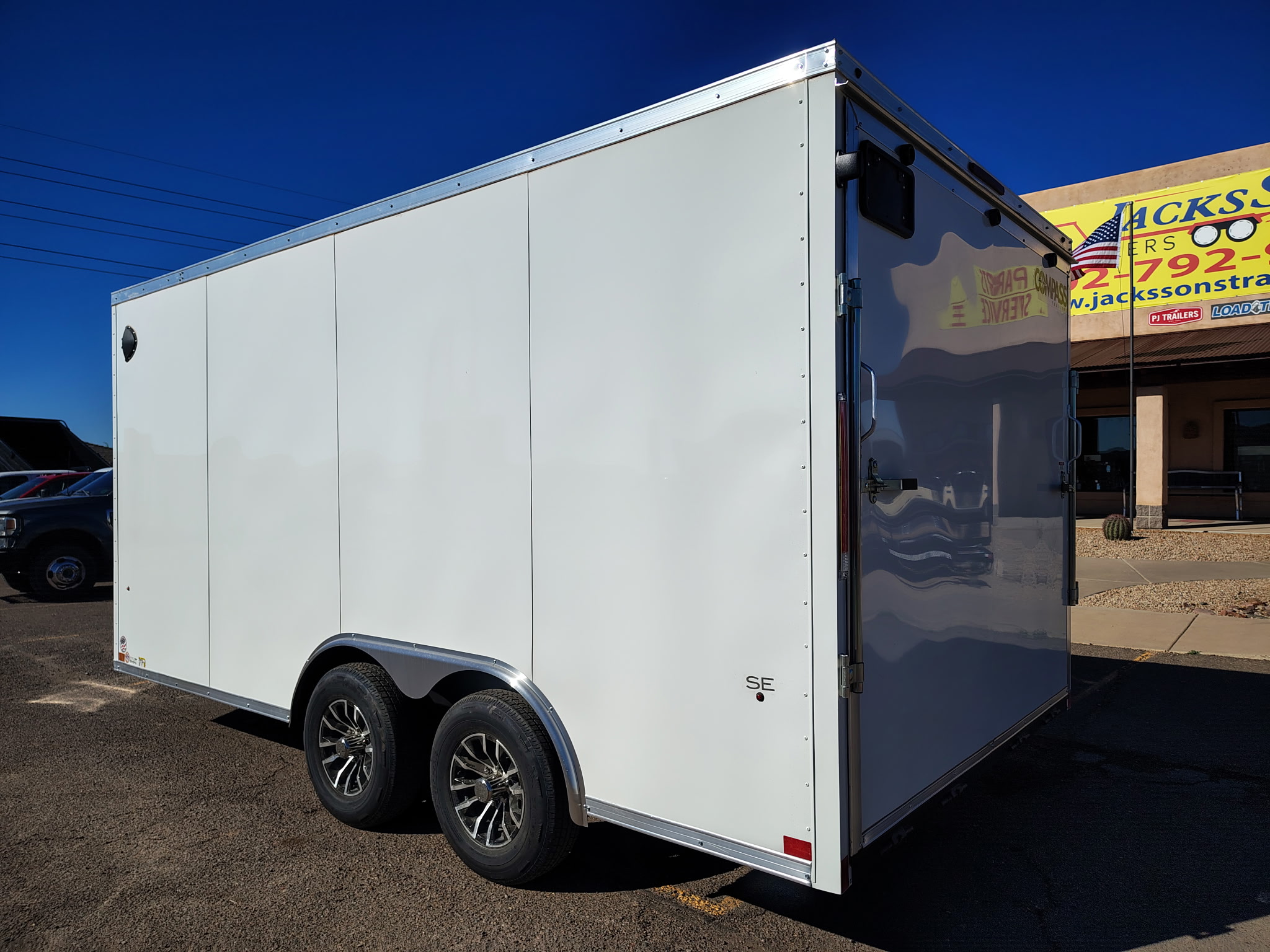 Compass 16x8.5 Indigo DLX, 10K GVWR, Ramp Door - Stock #CMP2809 - Image 8 of 11