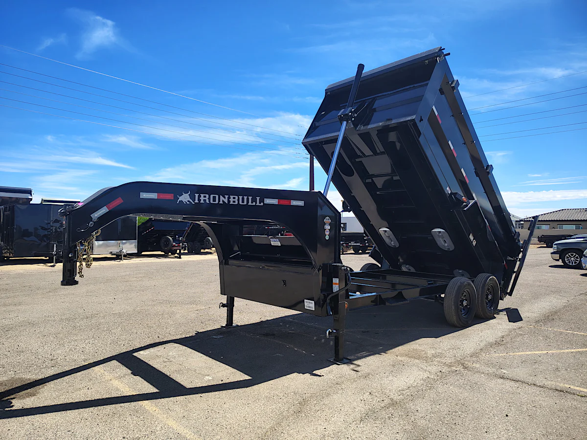 Norstar 14x83 IronBull Gooseneck, Tandem Axle Dump, 15K GVWR, 48" Sides, Telescopic Cylinder - Stock #NST1429 - Image 2 of 9 Norstar 14x83 IronBull Gooseneck, Tandem Axle Dump, 15K GVWR, 48" Sides, Telescopic Cylinder - Stock #NST1429 - Image 2 of 9