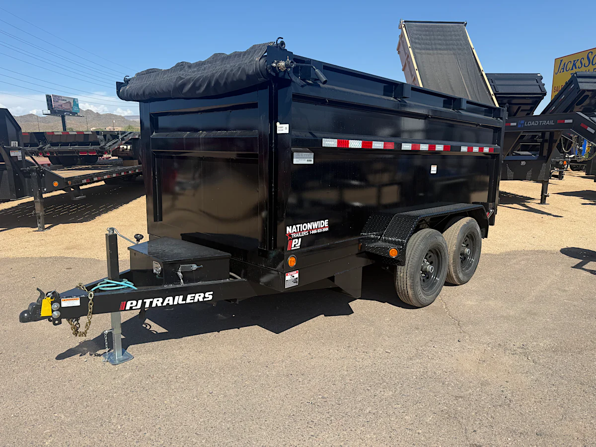 PJ Trailers PJ Trailers 12'x72" Scissor Dump Trailer w/ 48" Sides (D3) - Stock #PJD1647 - Image 1 of 6 PJ Trailers PJ Trailers 12'x72" Scissor Dump Trailer w/ 48" Sides (D3) - Stock #PJD1647 - Image 1 of 6