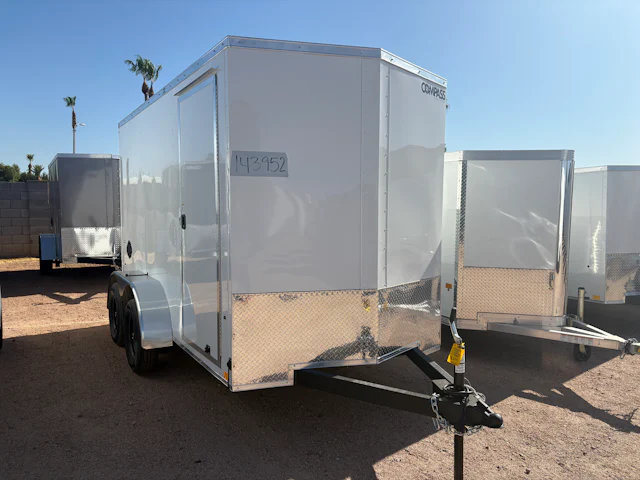 Compass 6'x12' Enclosed Cargo Trailer w/ Rear Ramp Door