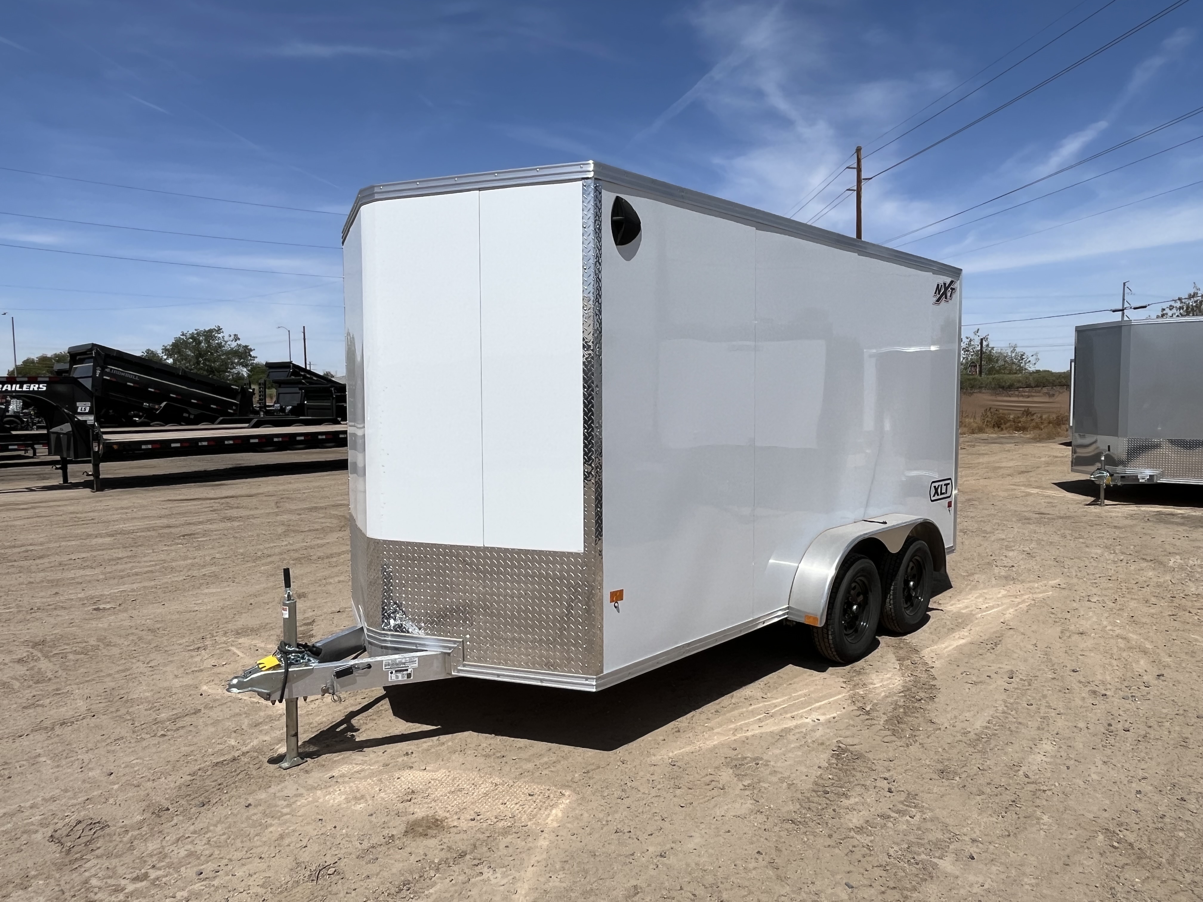 Alcom 14x7 All Aluminum, XLTP2 Enclosed, 7K GVWR, Side Door, Ramp Door - Stock #ALC236 - Image 8 of 9