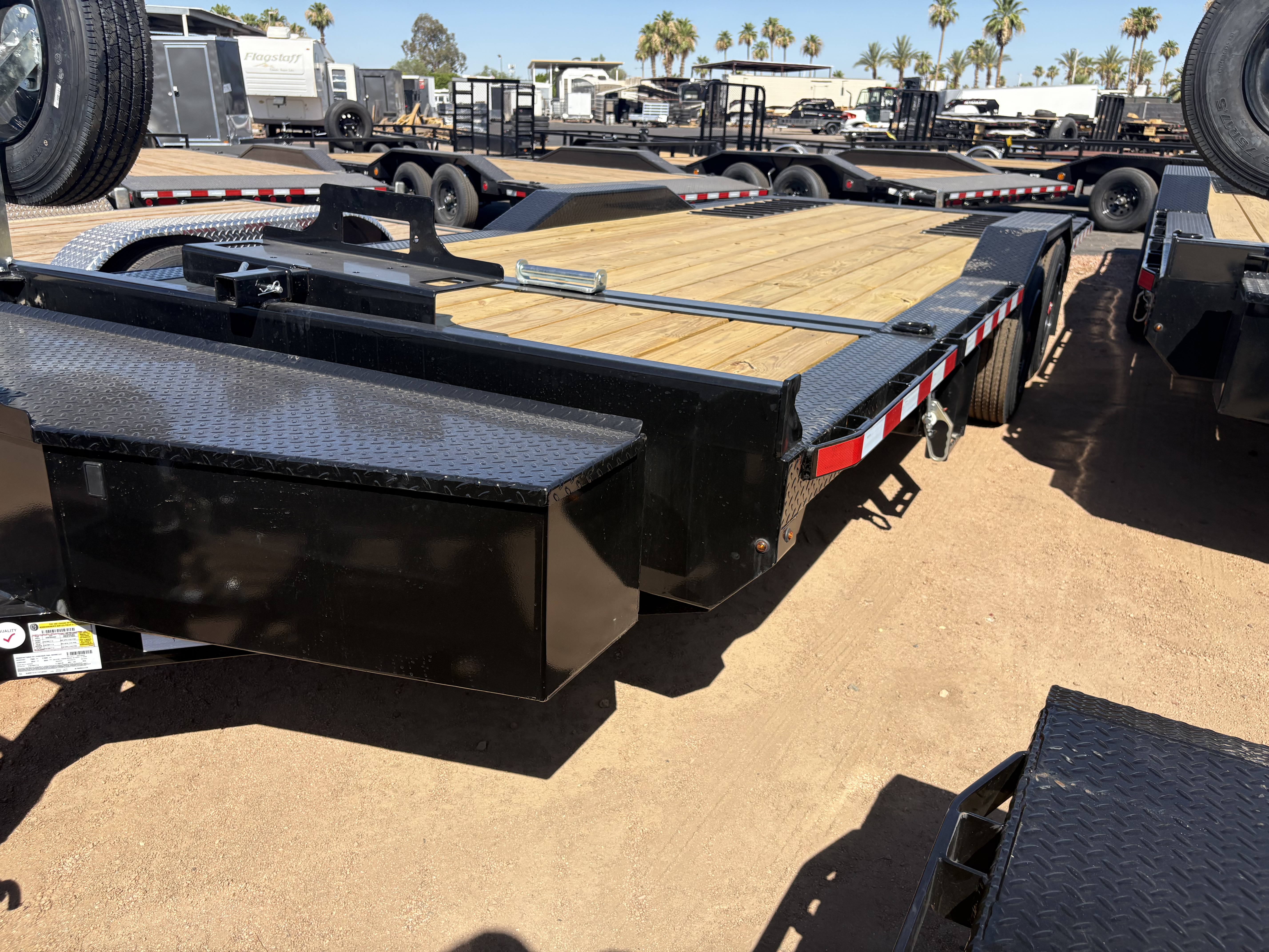 Midsota 22x8.5 (18'+4') Tilt Bed Wide Body, 17,600 GVWR, Winch Package, 80" Steel Toolbox - Stock #MI012 - Image 2 of 5