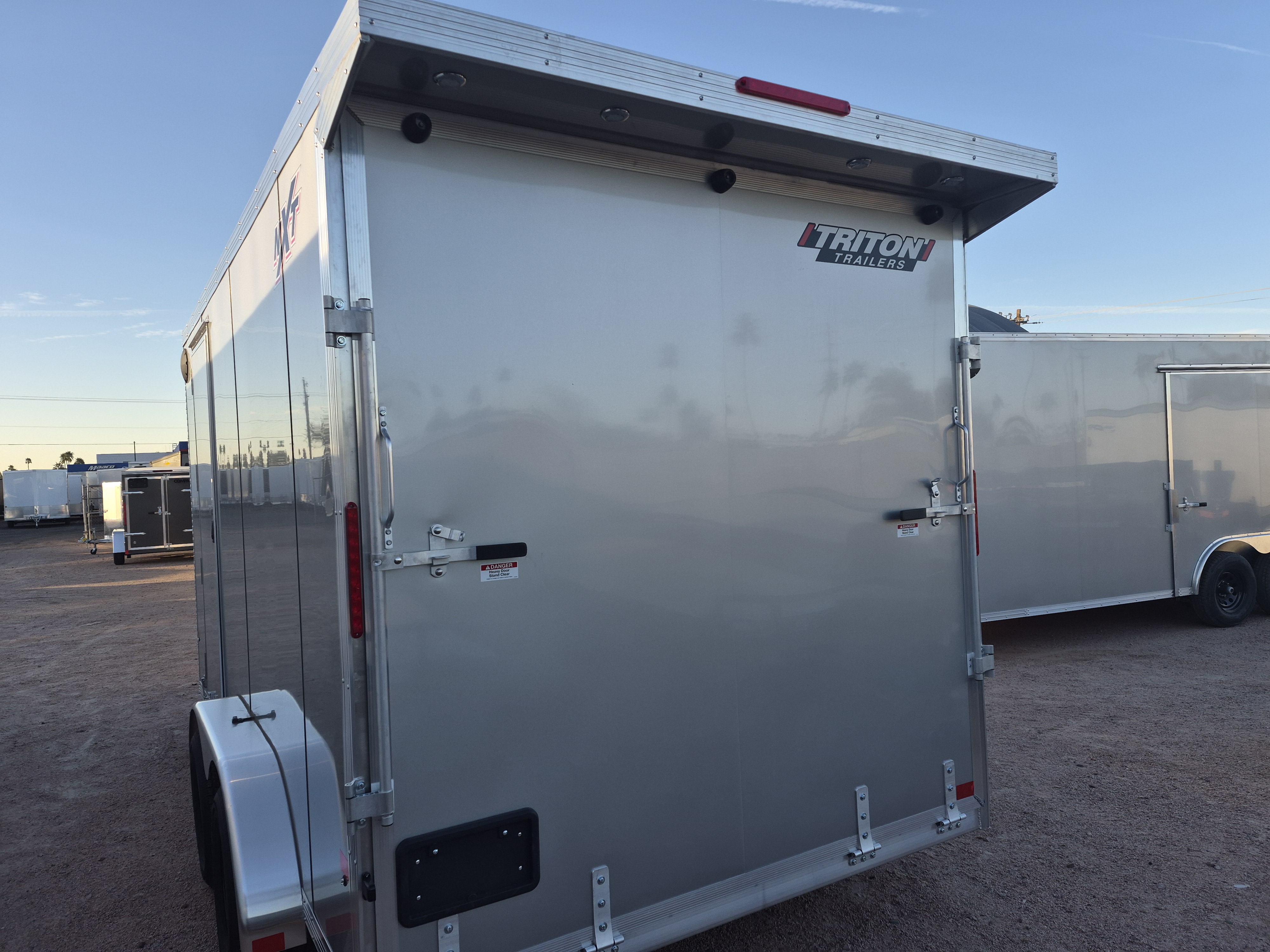 Alcom 14x7.4 All Aluminum NXT Car Hauler, 7K GVWR, Side Door, Ramp Door - Stock #ALC200 - Image 4 of 5