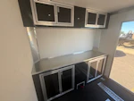 Triton 34x8.5 All Aluminum LOADED Car Hauler, Elite Escape Door, Cabinets/Winch, 14K GVWR, Ramp Door Stock #USD4729 - Thumbnail 18