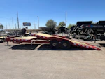 Midsota 24x8.5 (18'+6') Tilt Bed Wide Body, Drive Over Fender, 17,600 GVWR, 80" Steel Toolbox Stock #MI009 - Thumbnail 8