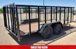 Sun Country Trailers 14x83 SU Tandem Axle, 4' Raised and Expanded Sides, D-Rings, Ramp Gate, Wrap Tongue, Spare Mount Stock #PLC0922 - Thumbnail 2