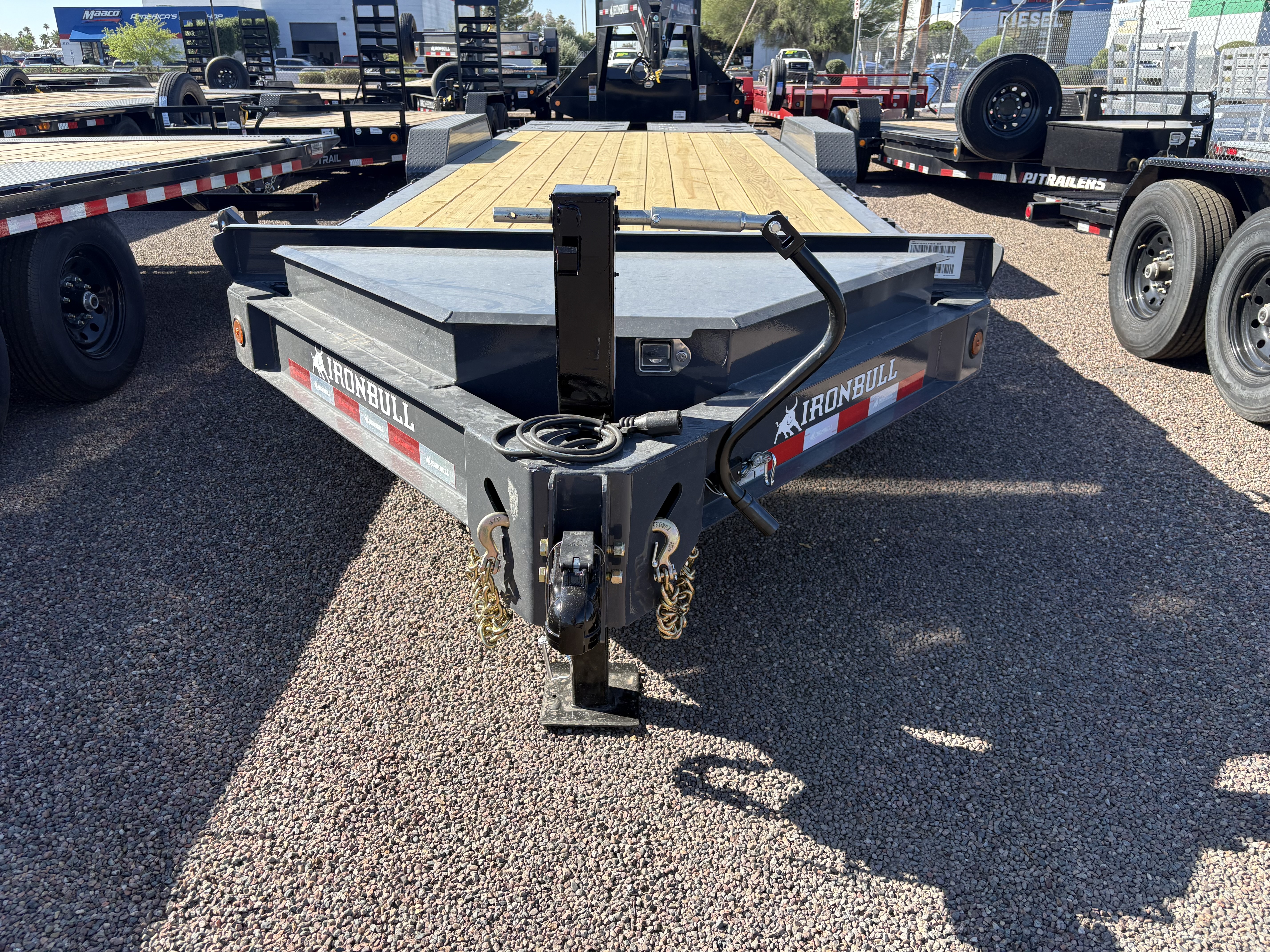 Norstar 22x83 IronBull, Tandem Axle, 14K GVWR, Rampage Ramps, Winch Plate - Stock #NS576 - Image 1 of 5