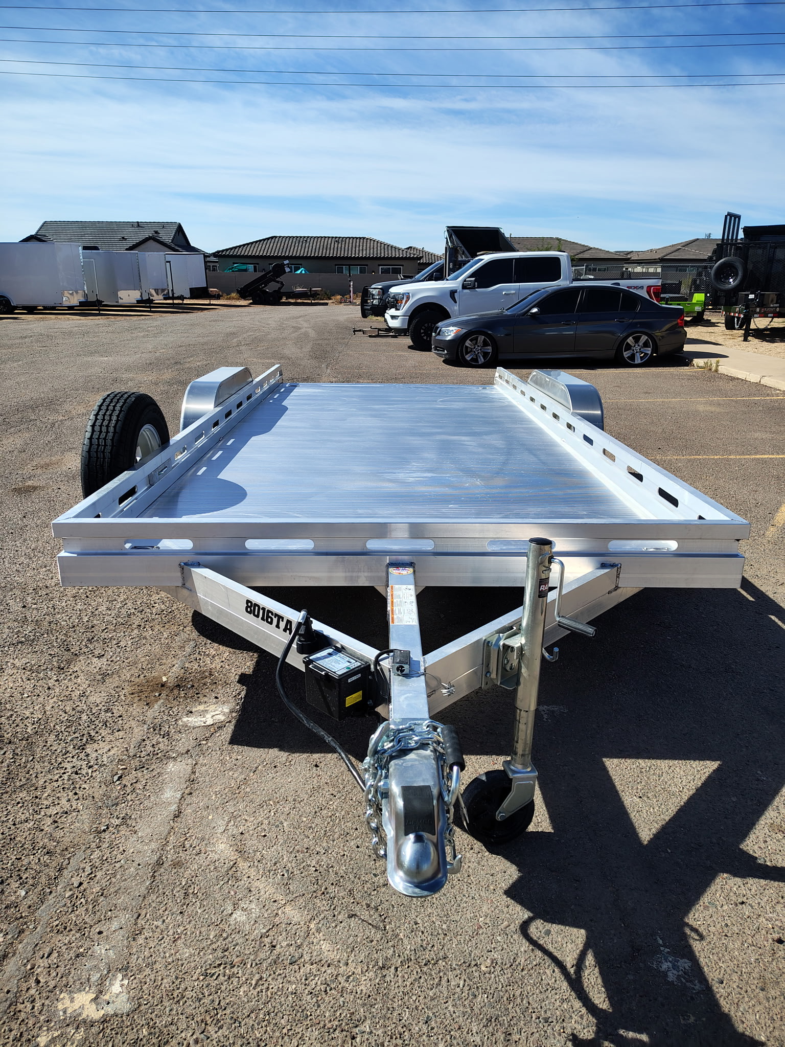 Aluma 16x80 All Aluminum, 8.5K GVWR, Tandem Axle, Ramp (8016TA-EL-R-RTD) - Stock #ALU374 - Image 7 of 7