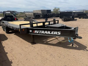 P.J. Trailers 20x102" Tandem Axle, Super-Wide, 22K GVWR, Hyd. Jacks