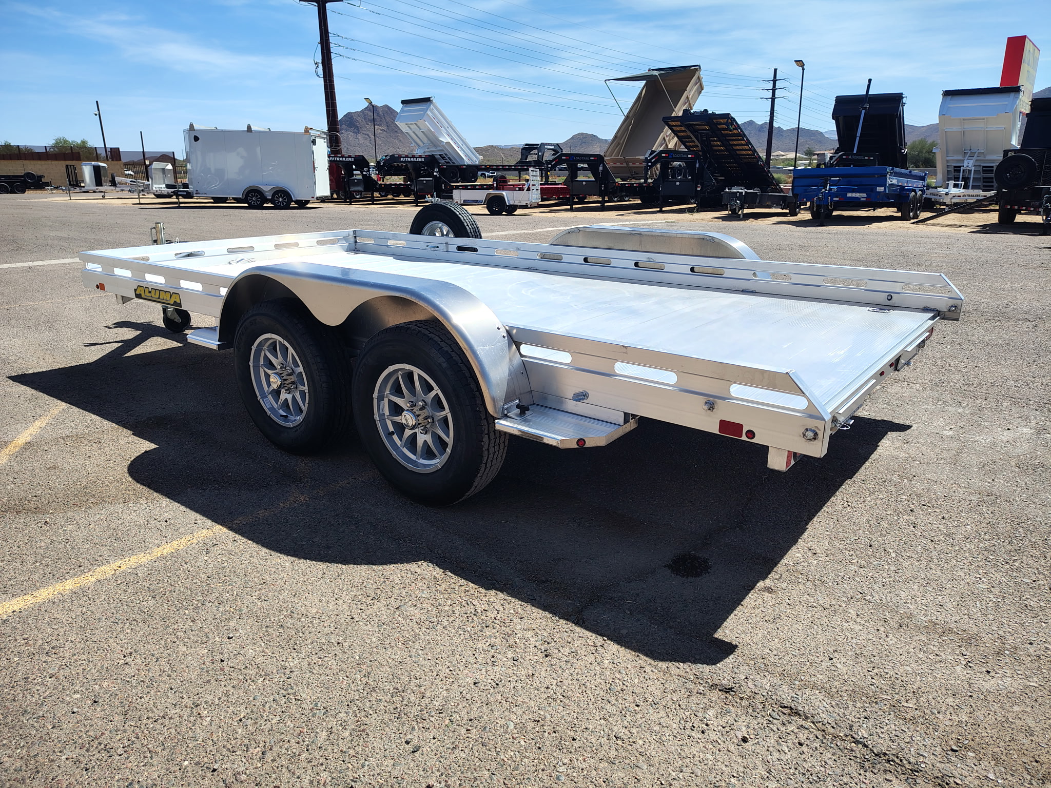 Aluma 14x80 All Aluminum, 8.5K GVWR, Tandem Axle, Ramps (8014TA-EL-R-RTD) - Stock #ALU384 - Image 8 of 10