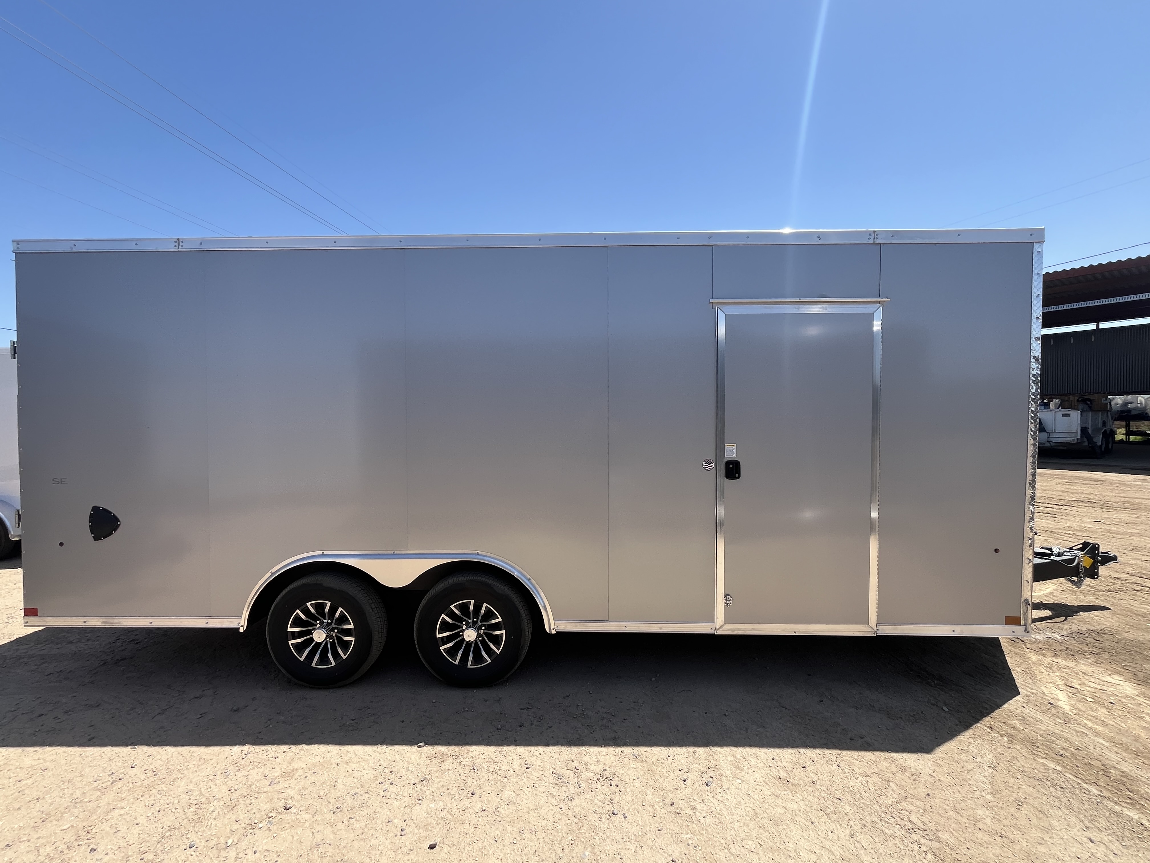 Compass 20x8.5 Jasper SE Car Hauler, 10K GVWR, Ramp Door, A/C, White Wall / Ceiling, RTP Floor - Stock #CMP2857 - Image 2 of 10