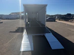 Triton 34x8.5 All Aluminum LOADED Car Hauler, Elite Escape Door, Cabinets/Winch, 14K GVWR, Ramp Door Stock #USD4729 - Thumbnail 8