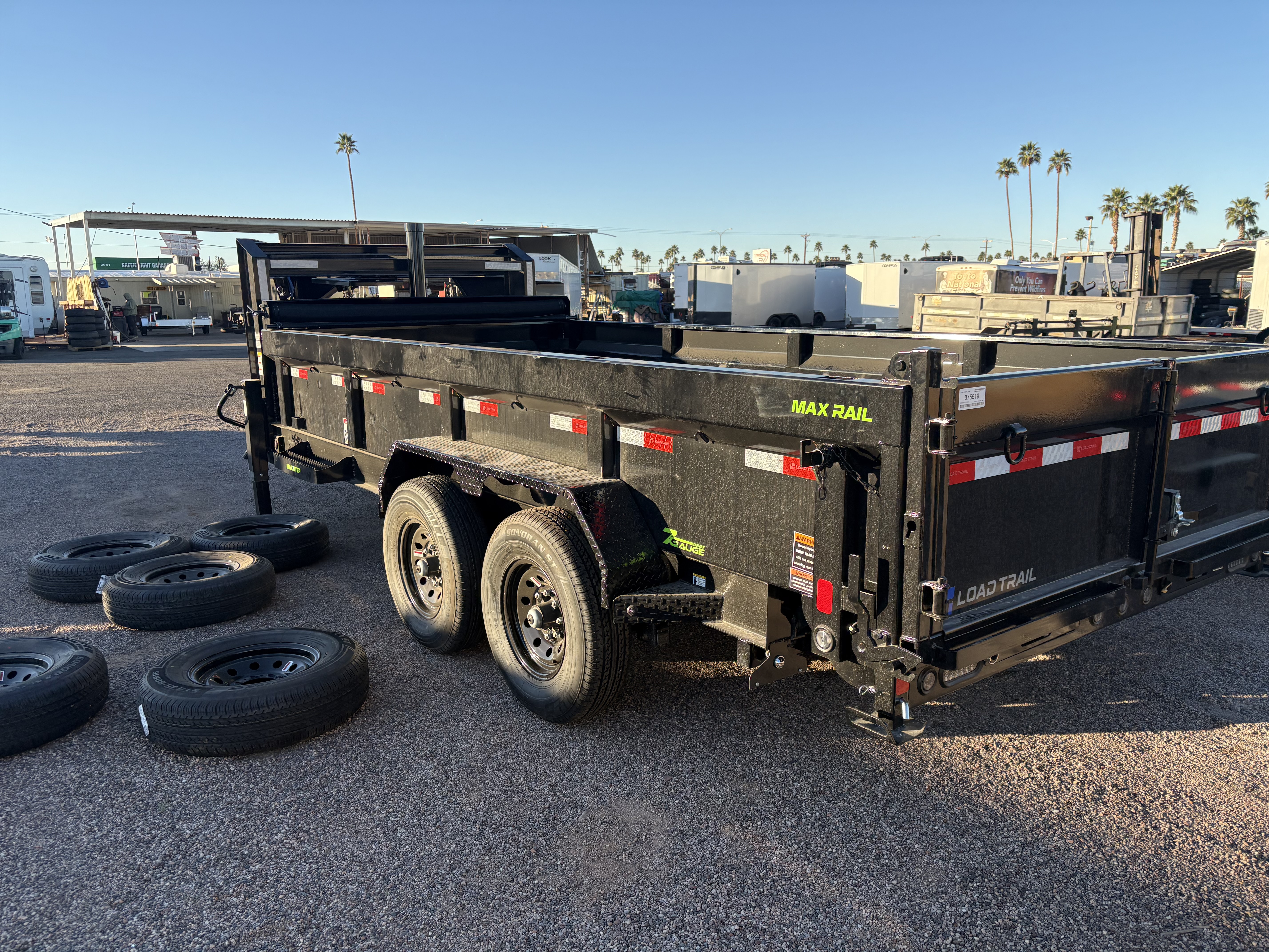 Load Trail 16x83 Gooseneck, Tandem Axle, 14 GVWR, Low-Pro Dump, 24" Sides - Stock #LTD917 - Image 5 of 5