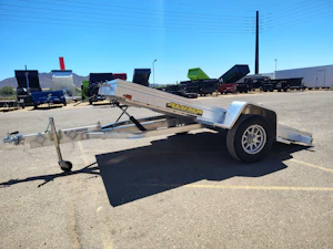 Aluma 10x68 All Aluminum, 3K GVWR, Single Axle, Tilt (6810H-TILT-S)