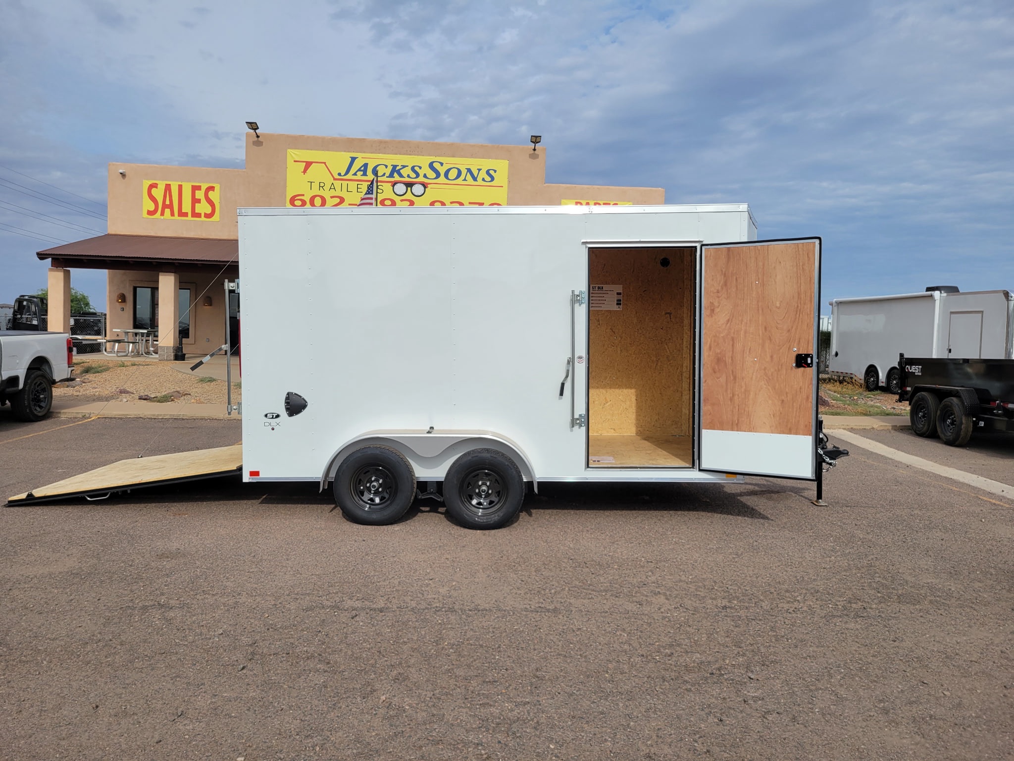 Look 7'x14' Enclosed Cargo Trailer w/ Rear Ramp Door
