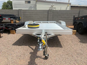Aluma 14x78 All Aluminum, 7K GVWR, Tandem Axle, W/ Bi-Fold Tailgate (7814ESA-TA-EL-BT)