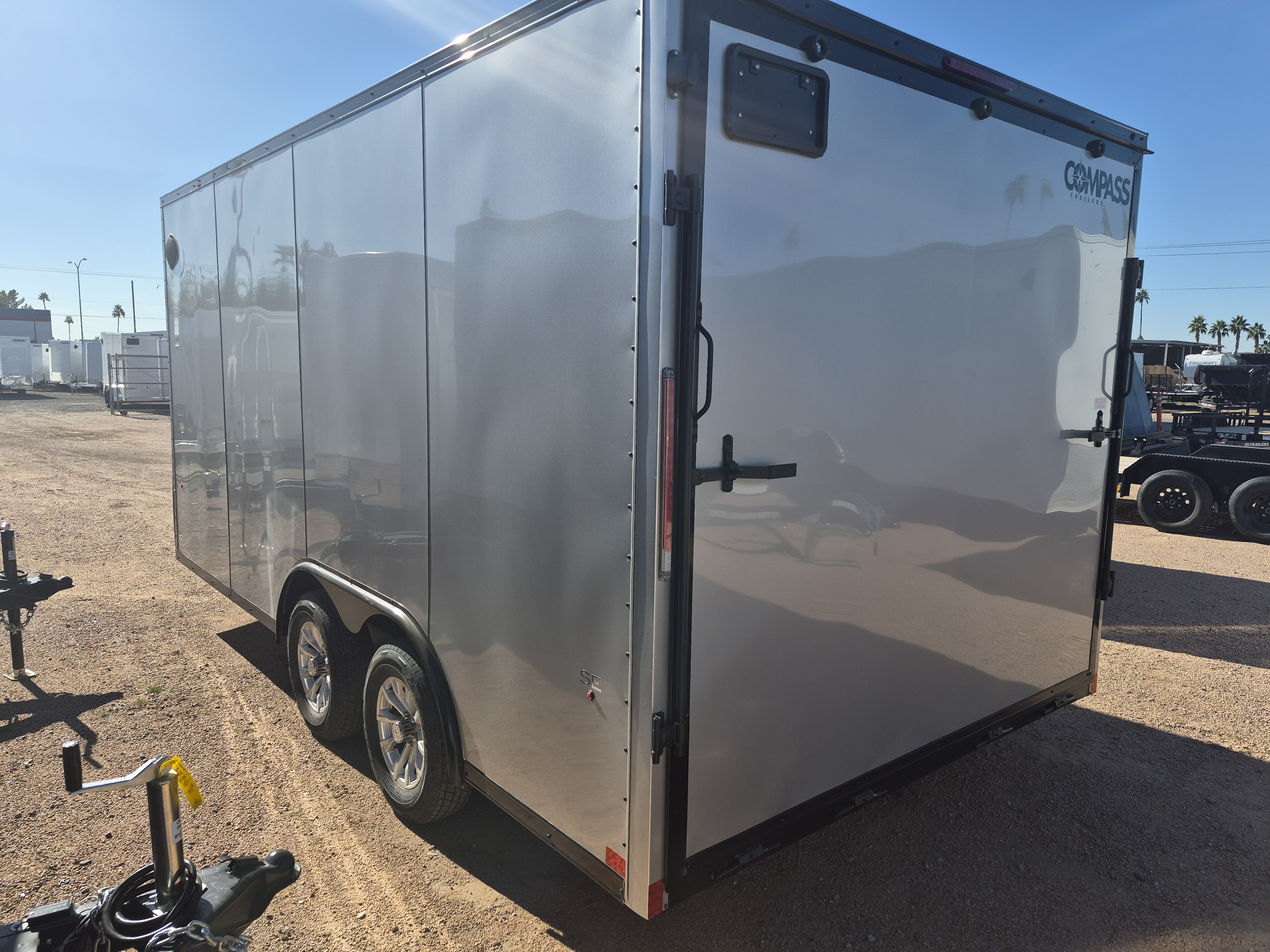Compass 16x8.5 Jasper SE Car Hauler, 7K GVWR, Ramp Door - Stock #CMP2717 - Image 3 of 4