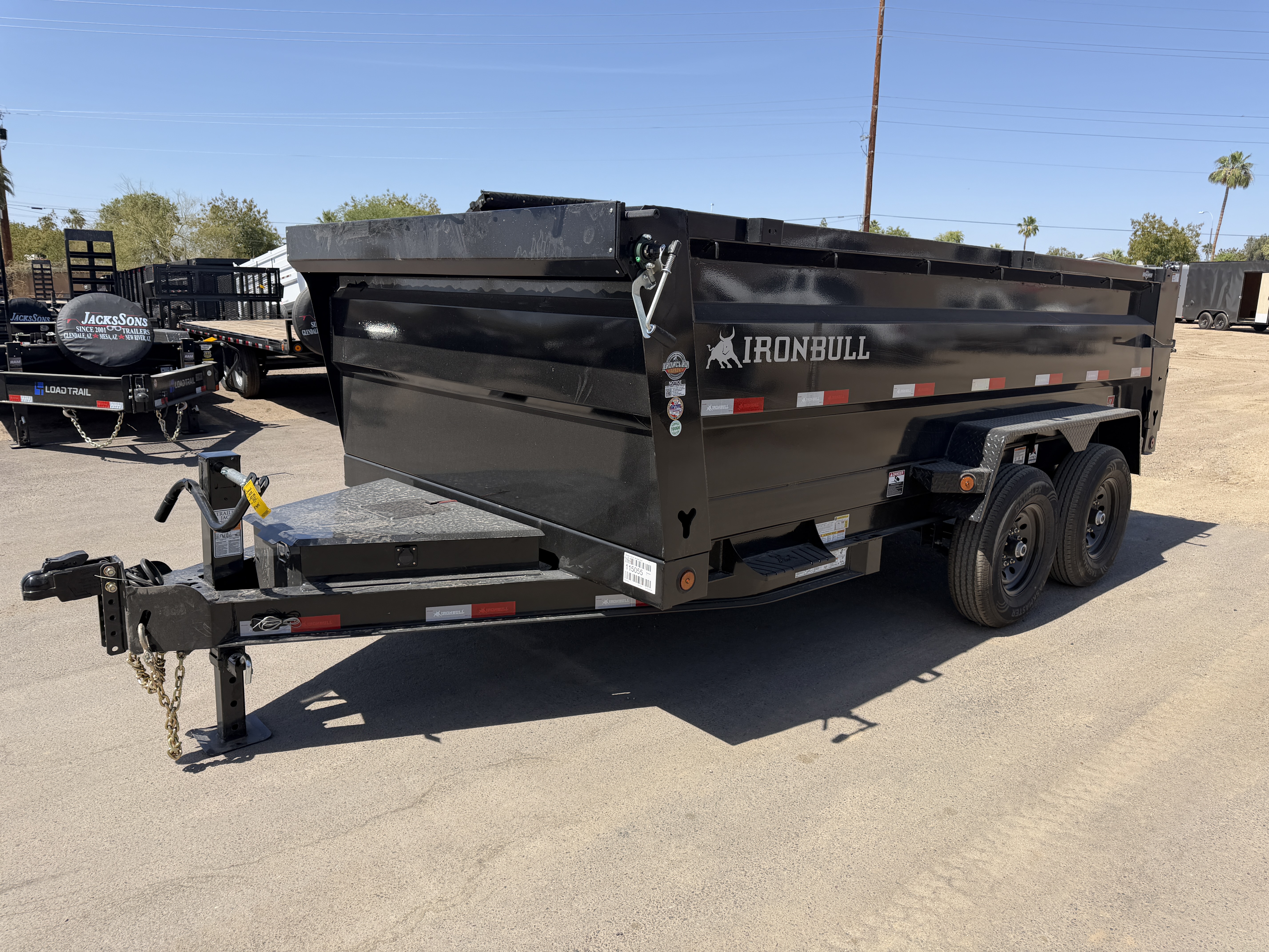 Norstar 14x83 IronBull Tandem Axle Dump, 15K GVWR, 36" Sides, Solar Charger, 14 Ply Tires - Stock #NST1445 - Image 1 of 10