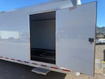 Triton 34x8.5 All Aluminum LOADED Car Hauler, Elite Escape Door, Cabinets/Winch, 14K GVWR, Ramp Door Stock #USD4729 - Thumbnail 3