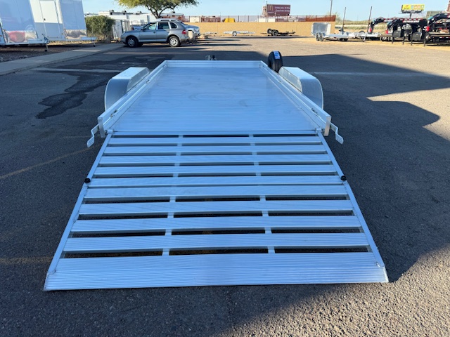 Aluma 14x78 All Aluminum, 7K GVWR, Tandem Axle, W/ Bi-Fold Tailgate (7814ESA-TA-EL-BT)