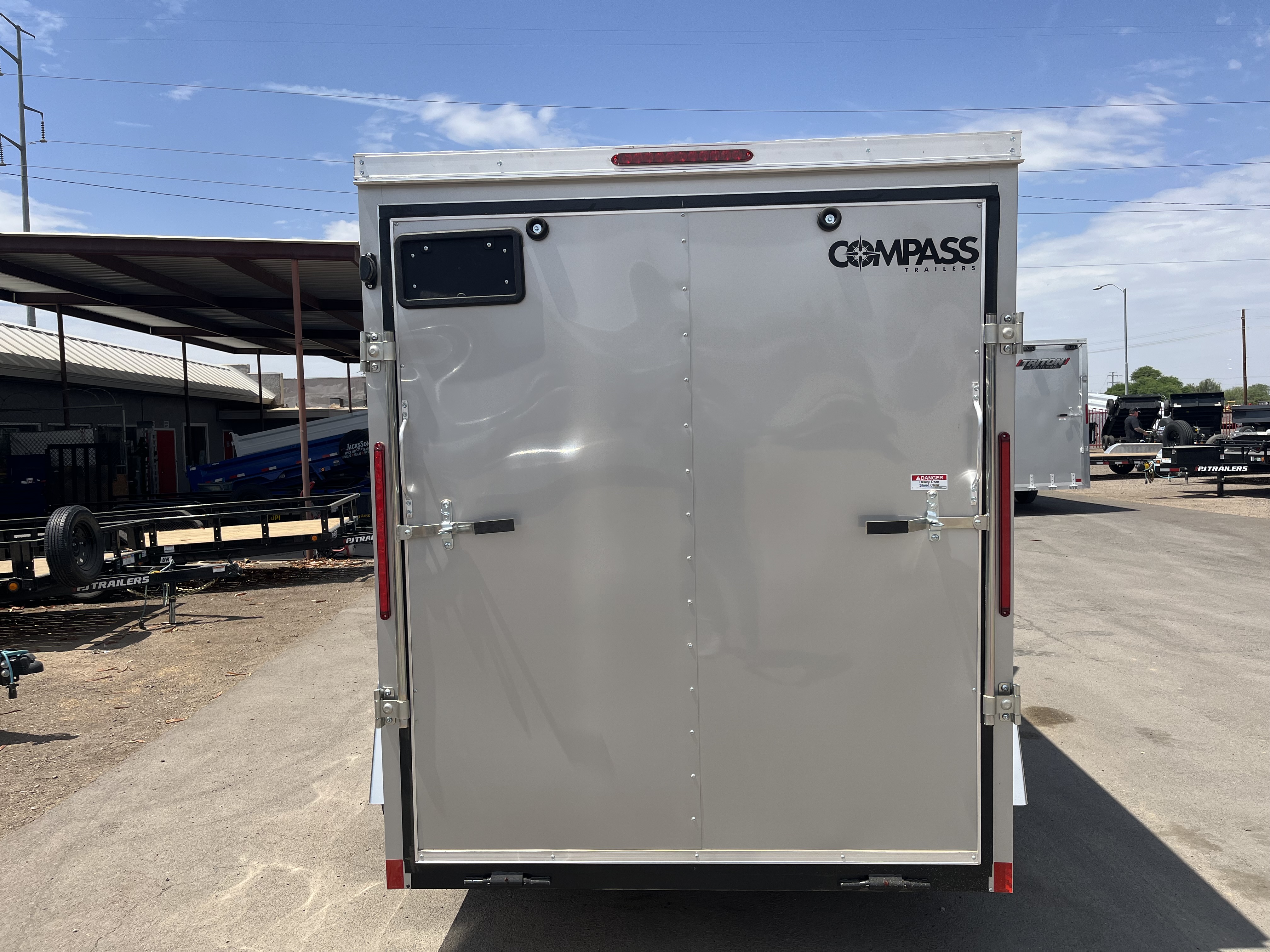 Compass 6'x10' Enclosed Cargo Trailer w/ Rear Ramp Door