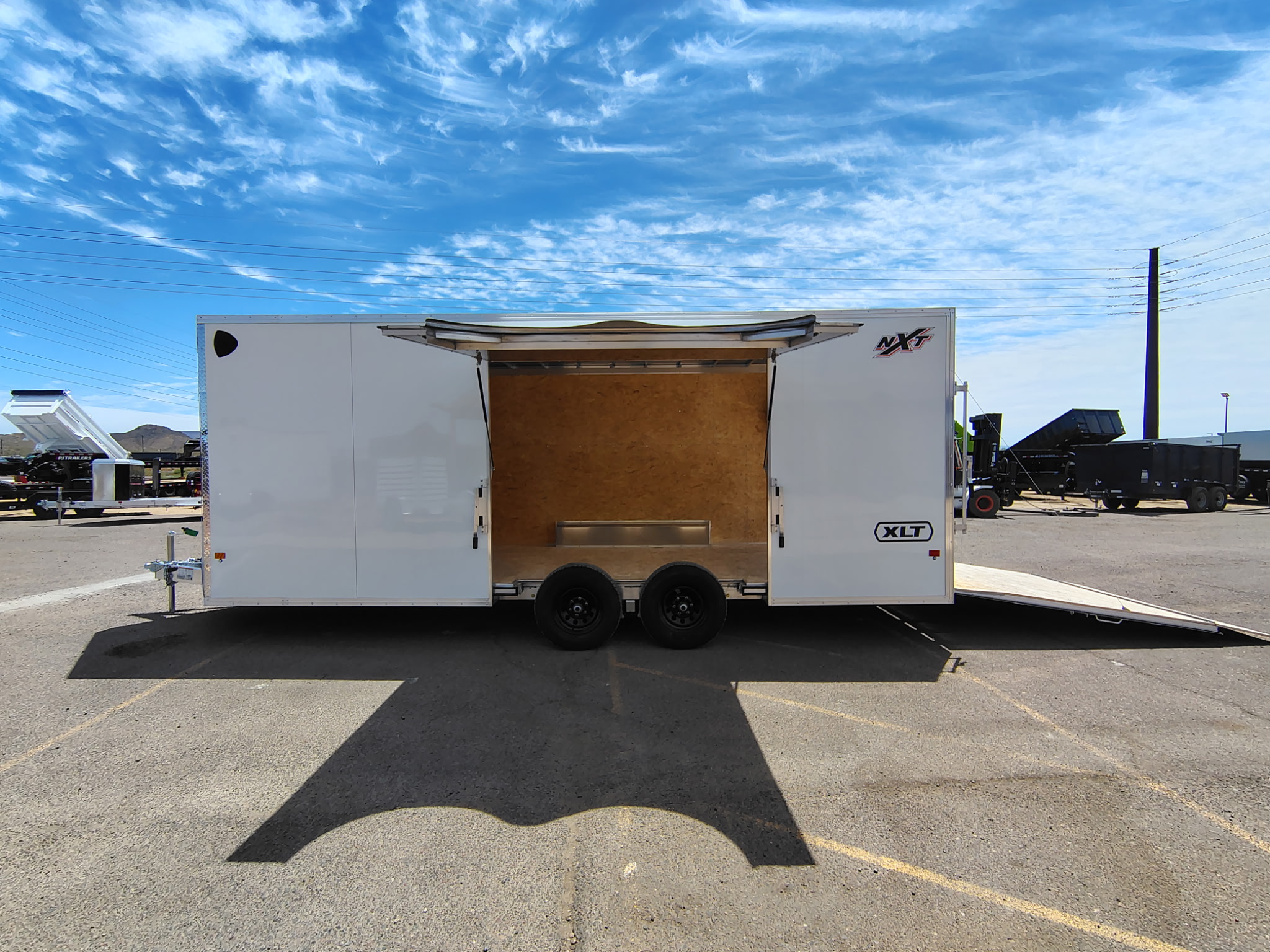 Alcom 20x8.5 All Aluminum XLT-P Car Hauler, Limited Model, 10K GVWR, Ramp Door - Stock #ALC273 - Image 2 of 11