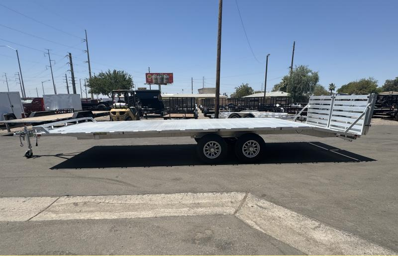 Aluma 24'x102" Aluminum Flatbed Trailer w/ Bi-Fold Tailgate (1024H)