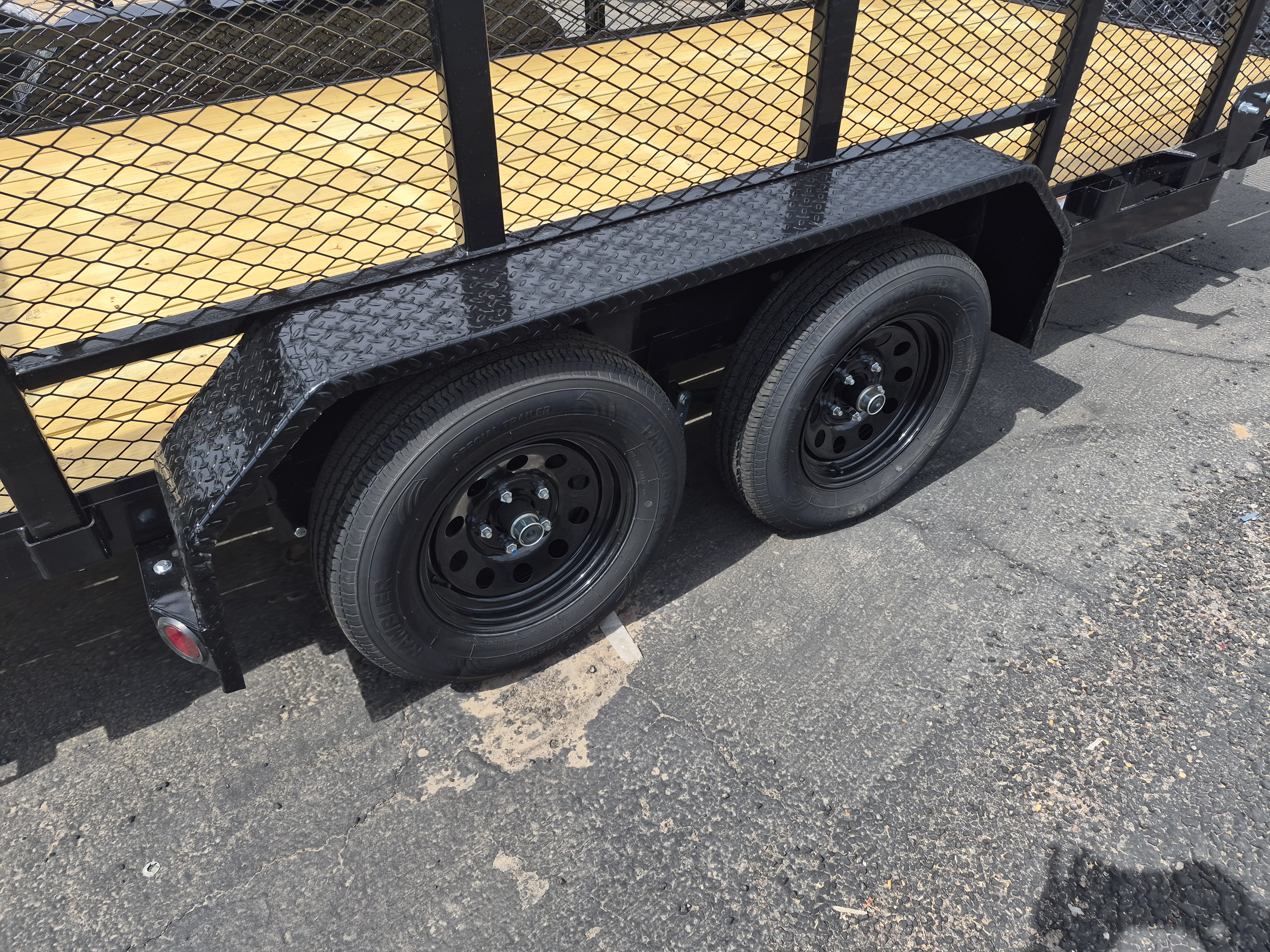 P.J. Trailers 16x77 Tandem Axle, 7K GVWR, Channel Utility, 4' Sides - Stock #PPJ11201 - Image 1 of 4