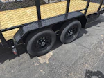 P.J. Trailers 16x77 Tandem Axle, 7K GVWR, Channel Utility, 4' Sides Stock #PPJ11201 - Thumbnail 1
