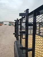 Texas Bragg 20x83 Tandem Axle, Landscape, 7K GVWR, 4' Expanded Metal Sides Stock #TXB028 - Thumbnail 1