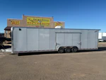 Triton 34x8.5 All Aluminum LOADED Car Hauler, Elite Escape Door, Cabinets/Winch, 14K GVWR, Ramp Door Stock #USD4729 - Thumbnail 5