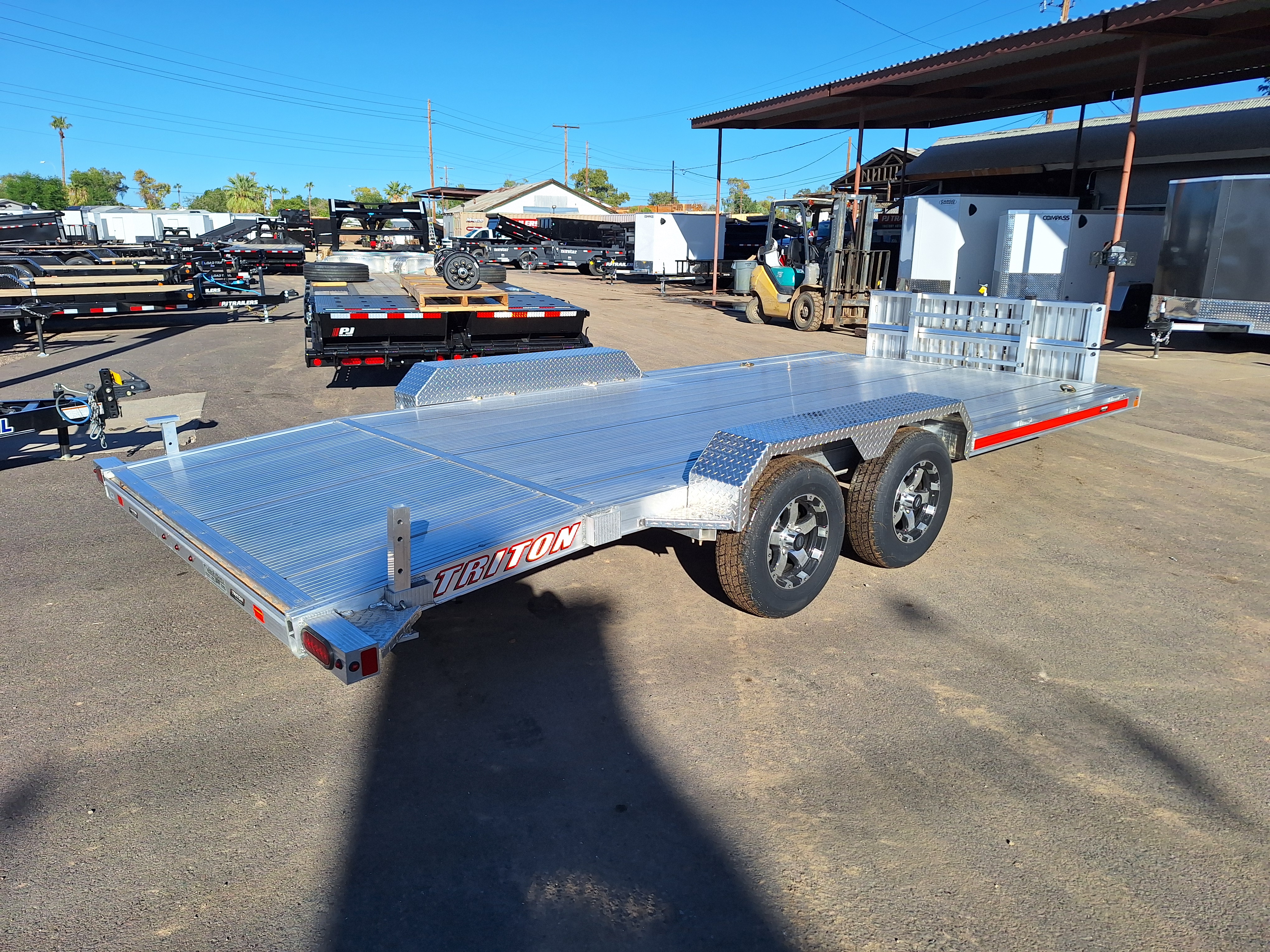 Triton 18x83 All Aluminum, 7K GVWR, Tandem Axle Car Hauler - Stock #TRI019 - Image 2 of 8